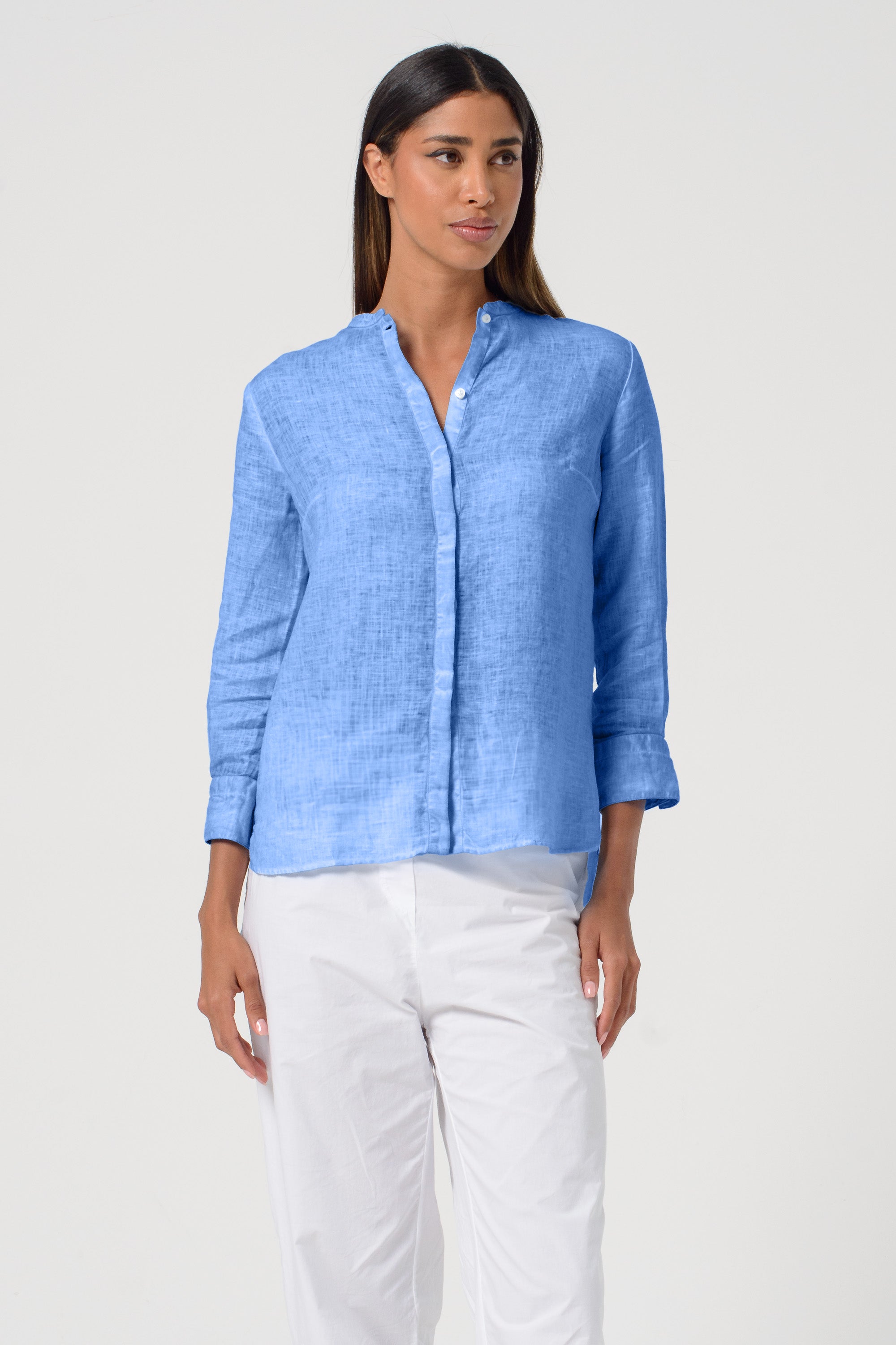 Asia Linen Shirt - Santorini