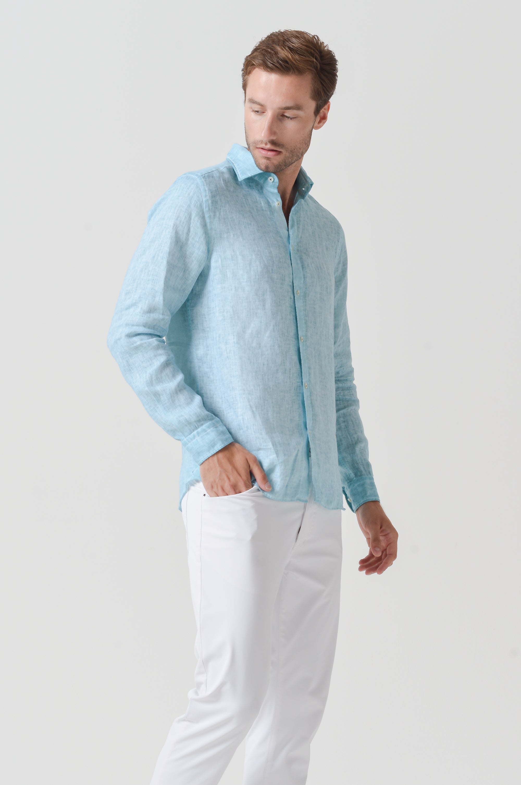 Relaxed Fit Linen Shirt - Barbados