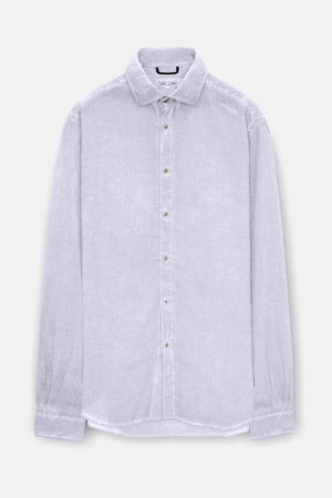 Relaxed Fit Cotton Voile Shirt - Lilac