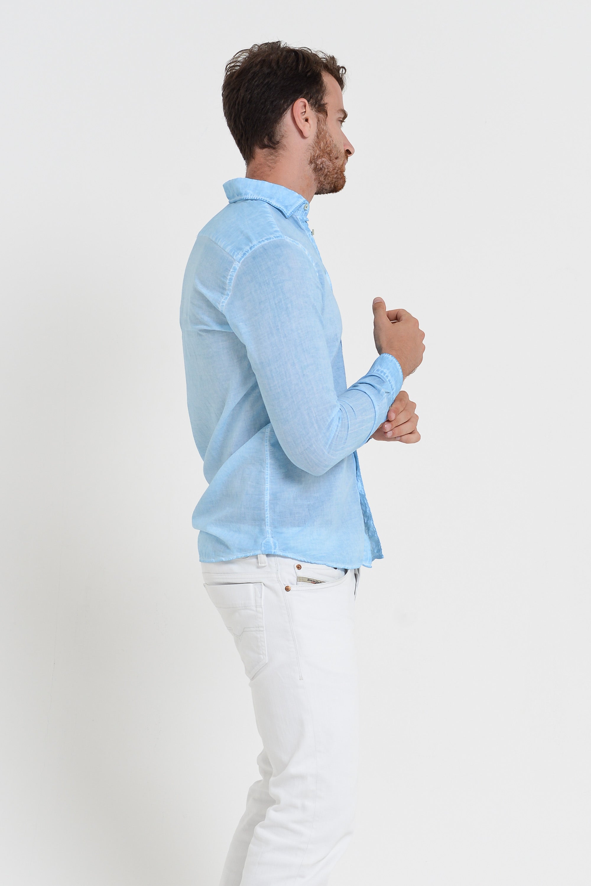Relaxed Fit Cotton Voile Shirt - Viking