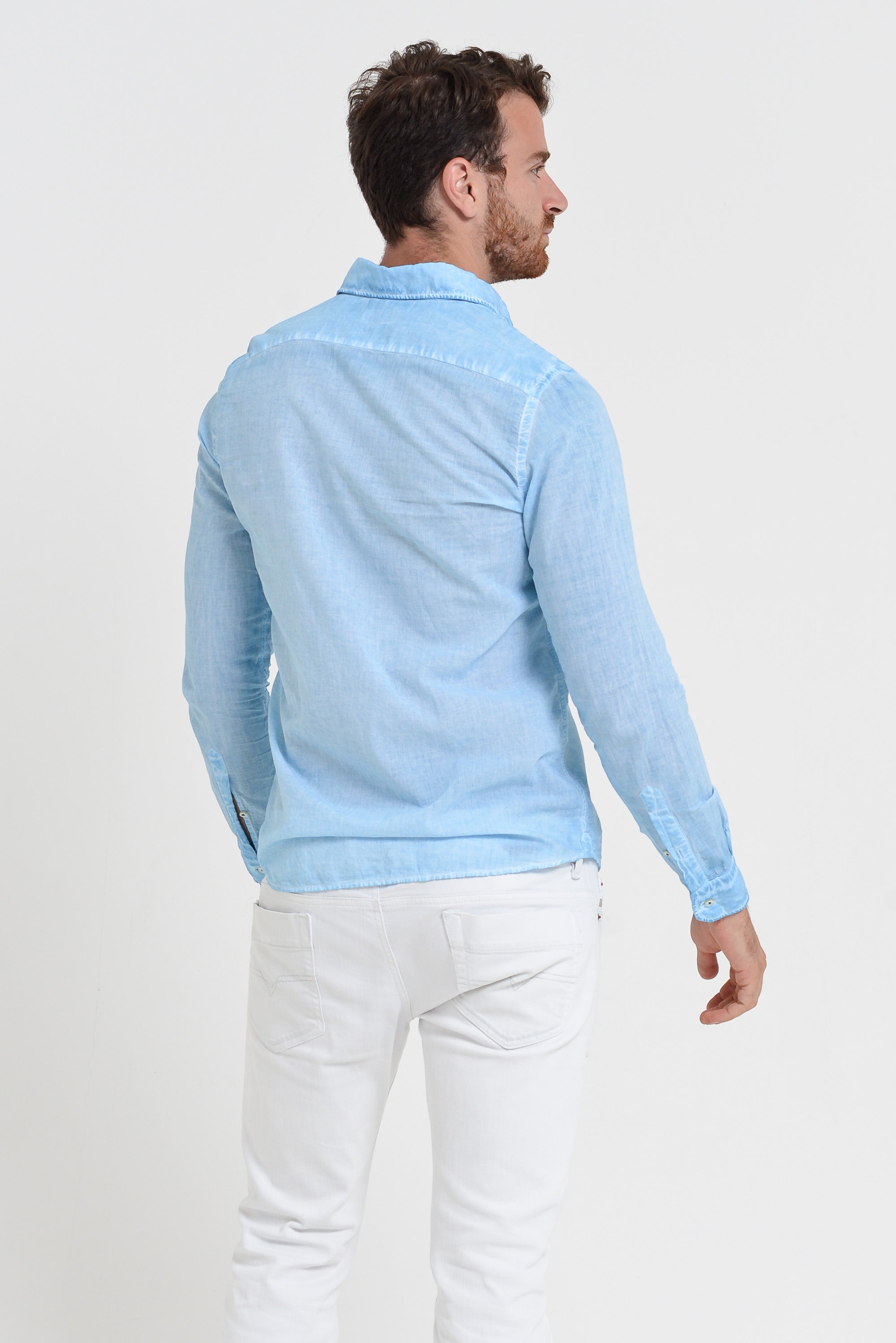 Relaxed Fit Cotton Voile Shirt - Viking