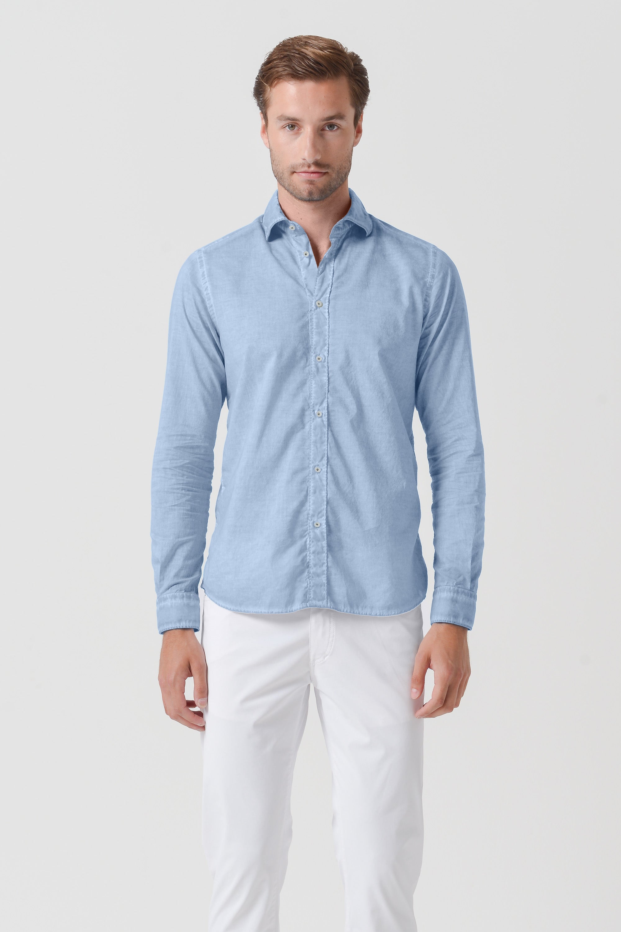 Relaxed Fit Cotton Voile Shirt - Fiji