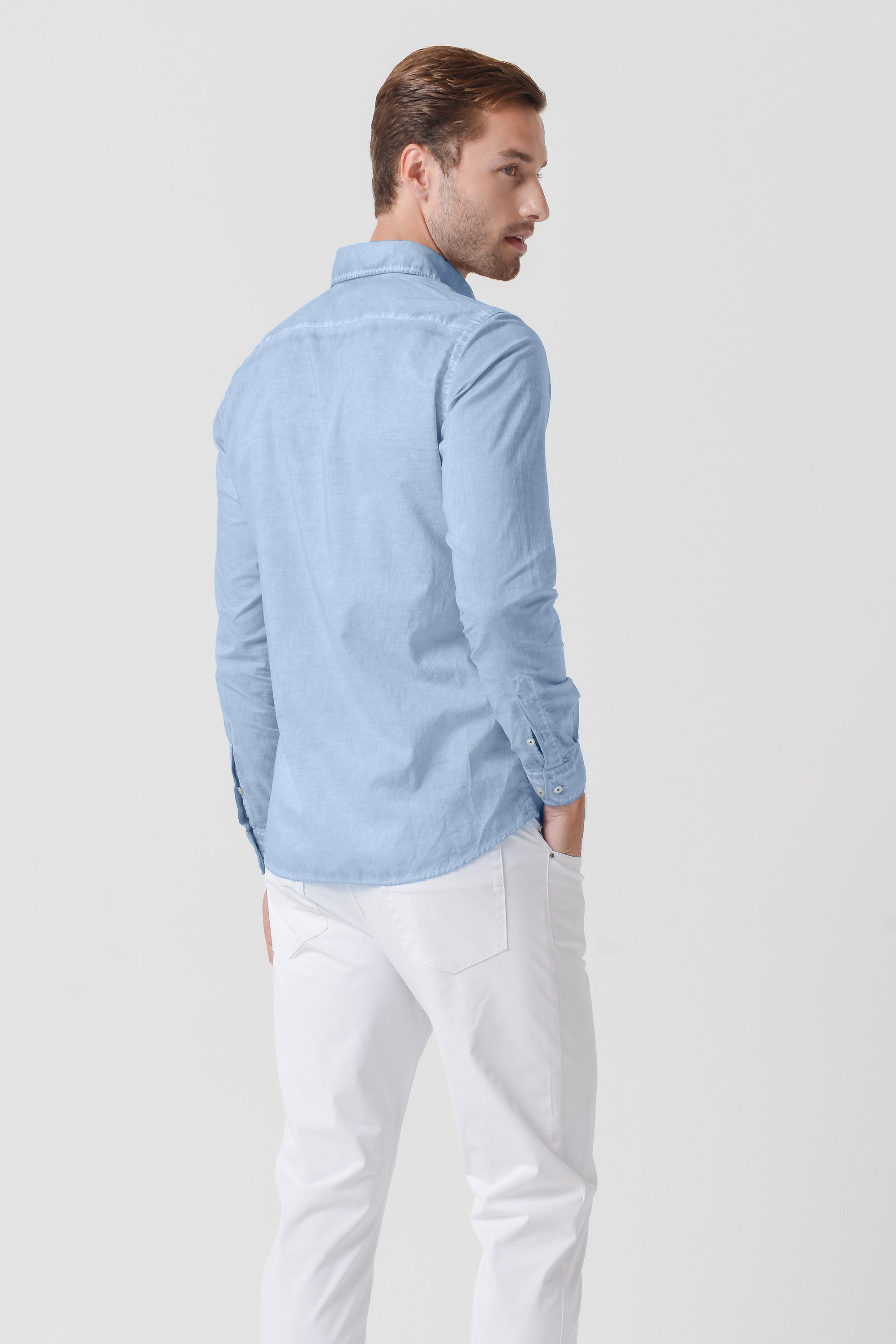 Relaxed Fit Cotton Voile Shirt - Fiji