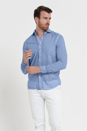 Relaxed Fit Cotton Voile Shirt - Bay