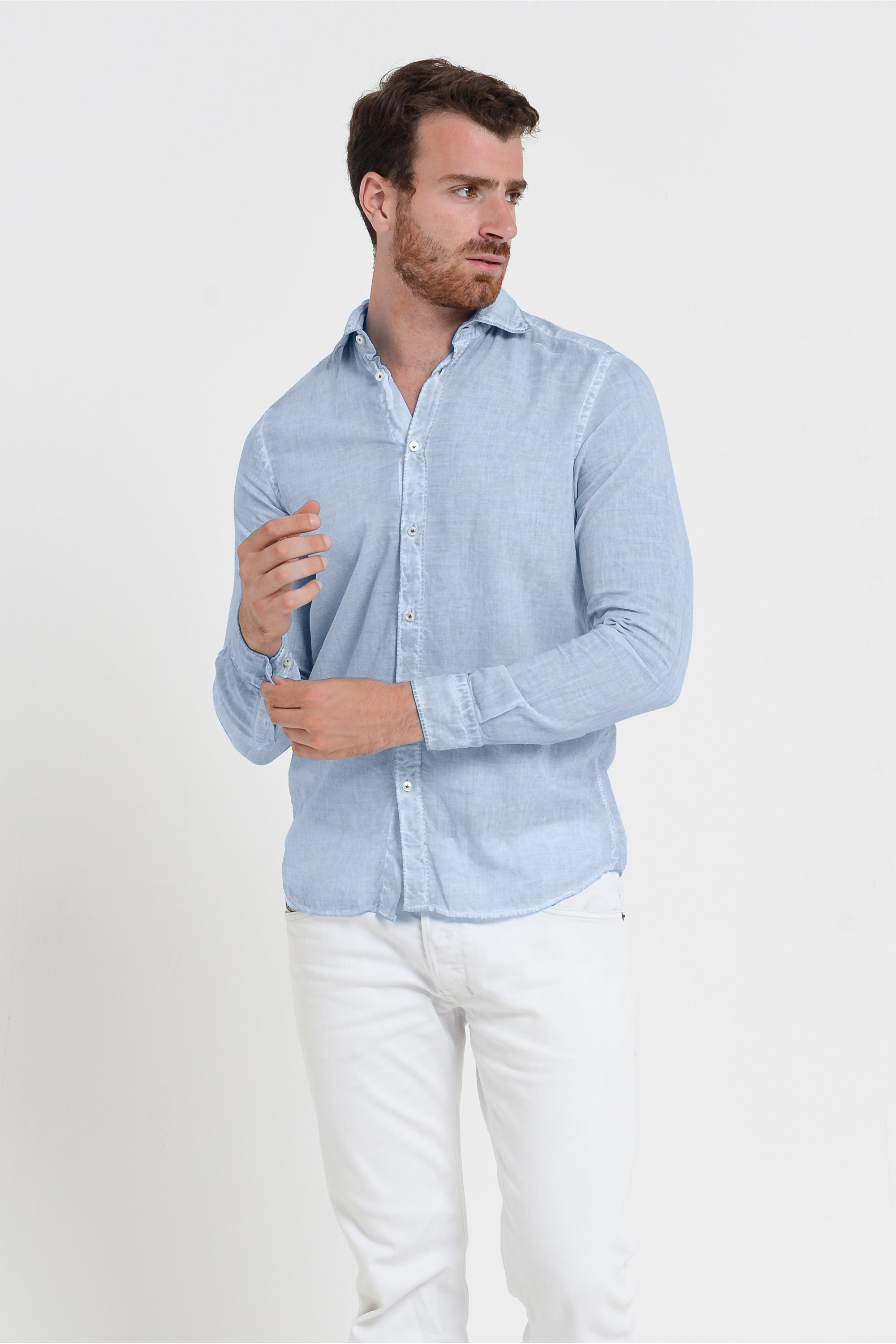 Relaxed Fit Cotton Voile Shirt - Fiji