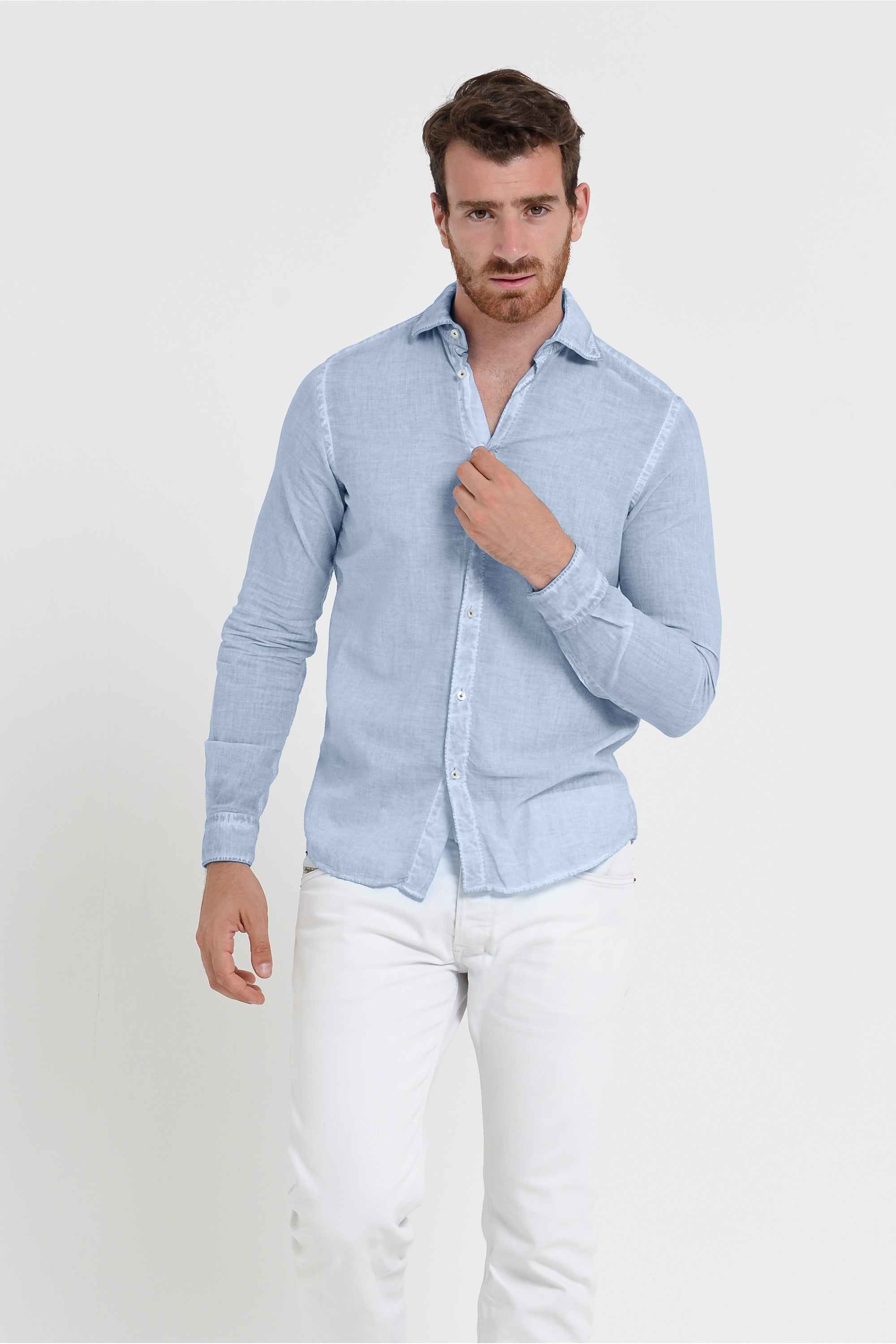 Relaxed Fit Cotton Voile Shirt - Fiji