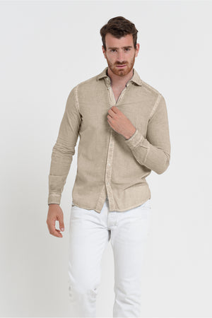 Relaxed Fit Cotton Voile Shirt - Harbor