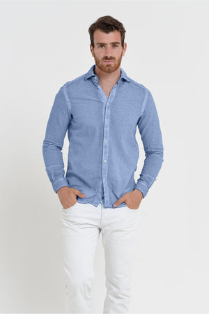 Relaxed Fit Cotton Voile Shirt - Bay