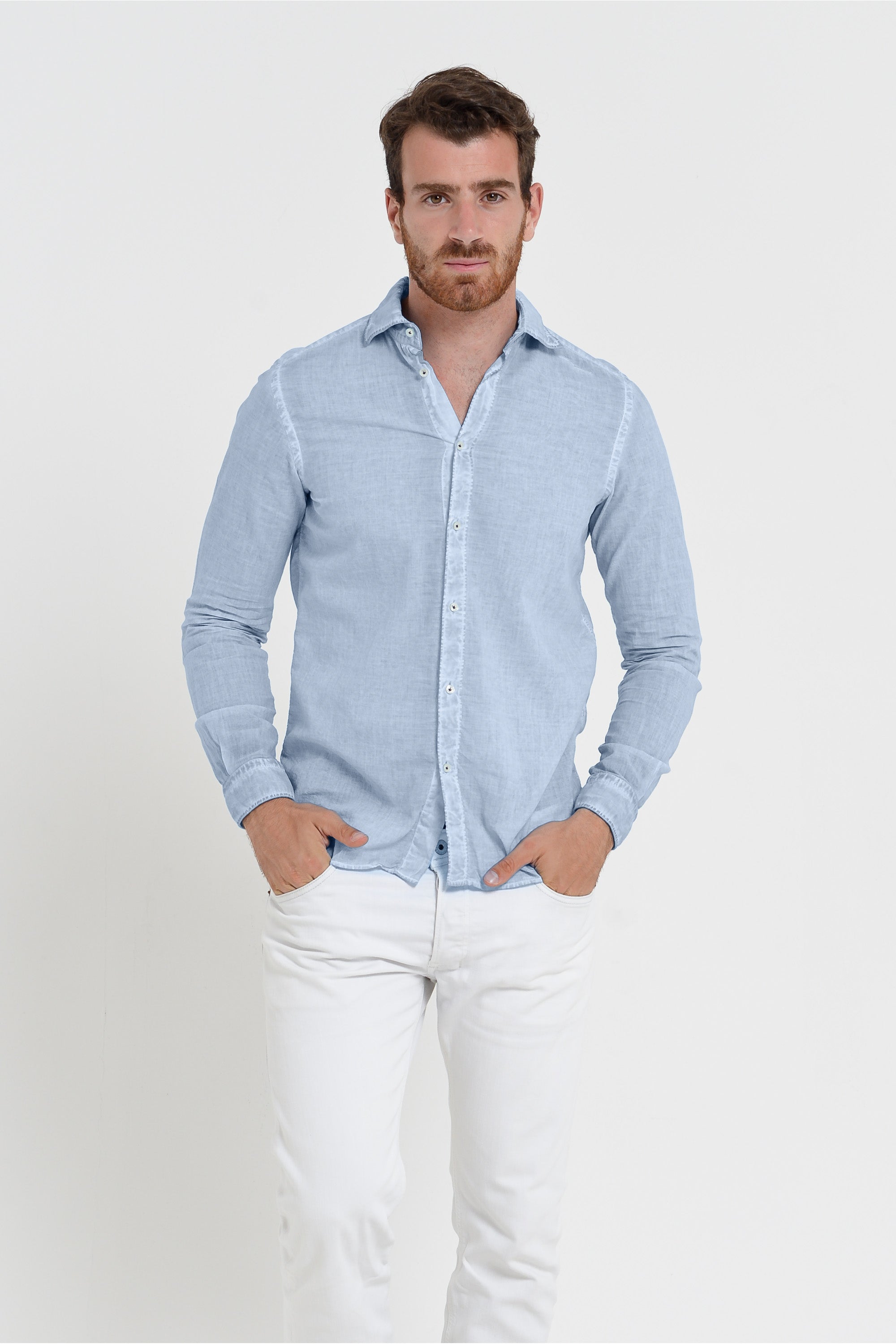 Relaxed Fit Cotton Voile Shirt - Fiji