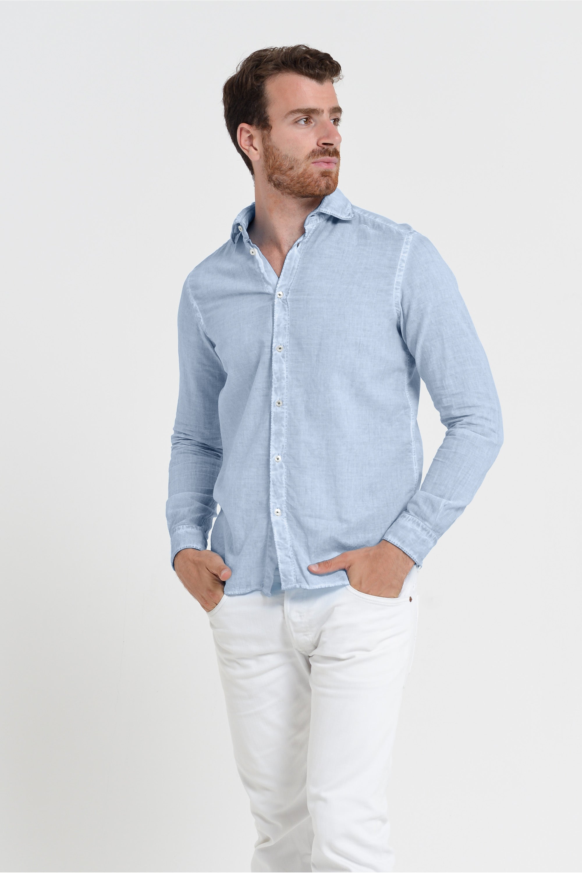 Relaxed Fit Cotton Voile Shirt - Fiji