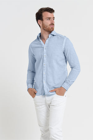 Relaxed Fit Cotton Voile Shirt - Fiji