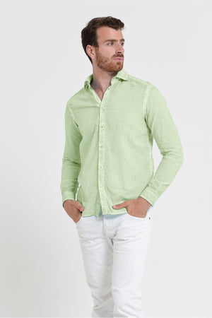 Relaxed Fit Cotton Voile Shirt - Margarita