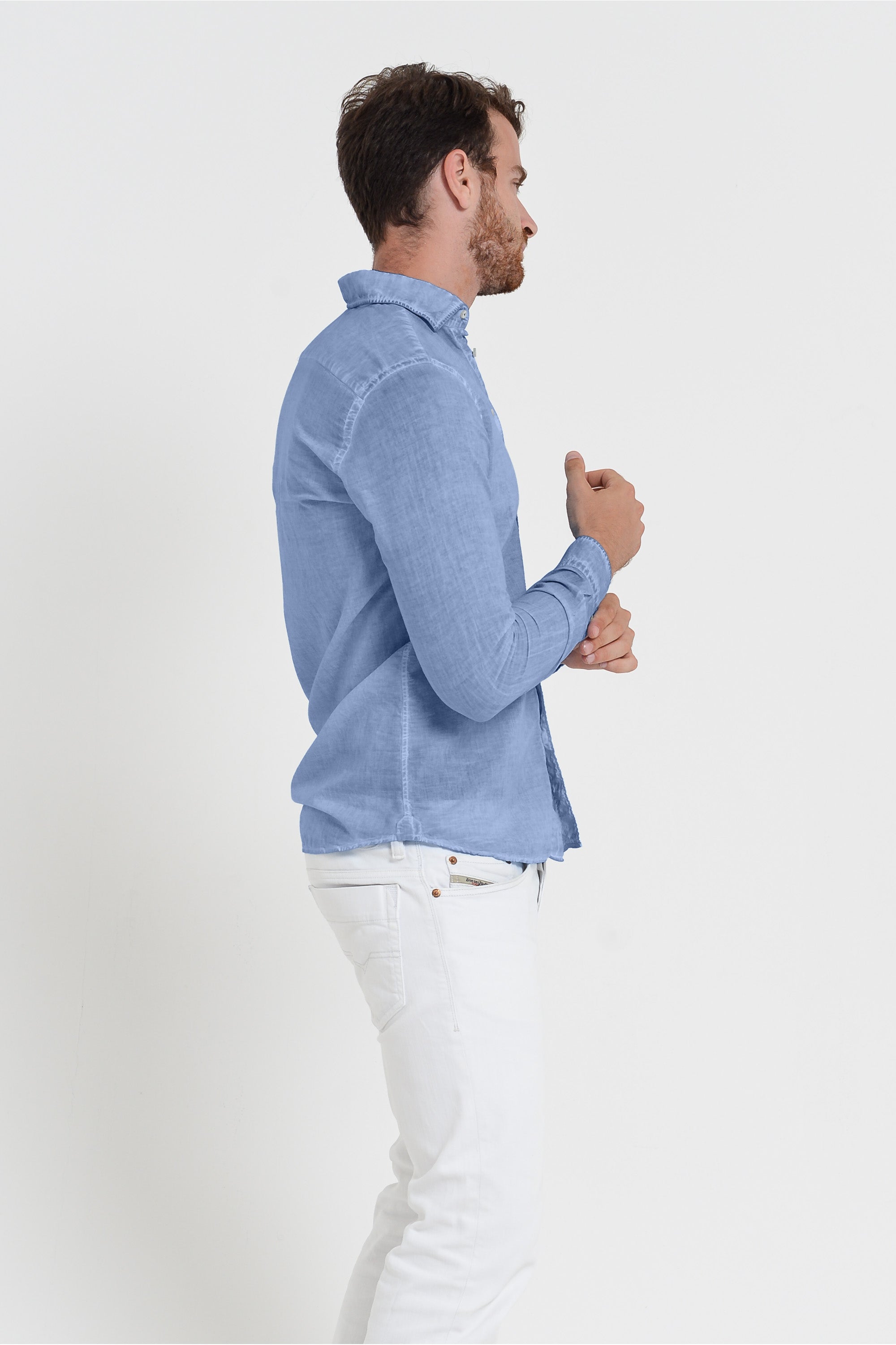 Relaxed Fit Cotton Voile Shirt - Bay
