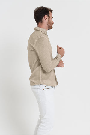 Relaxed Fit Cotton Voile Shirt - Harbor