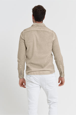 Relaxed Fit Cotton Voile Shirt - Harbor