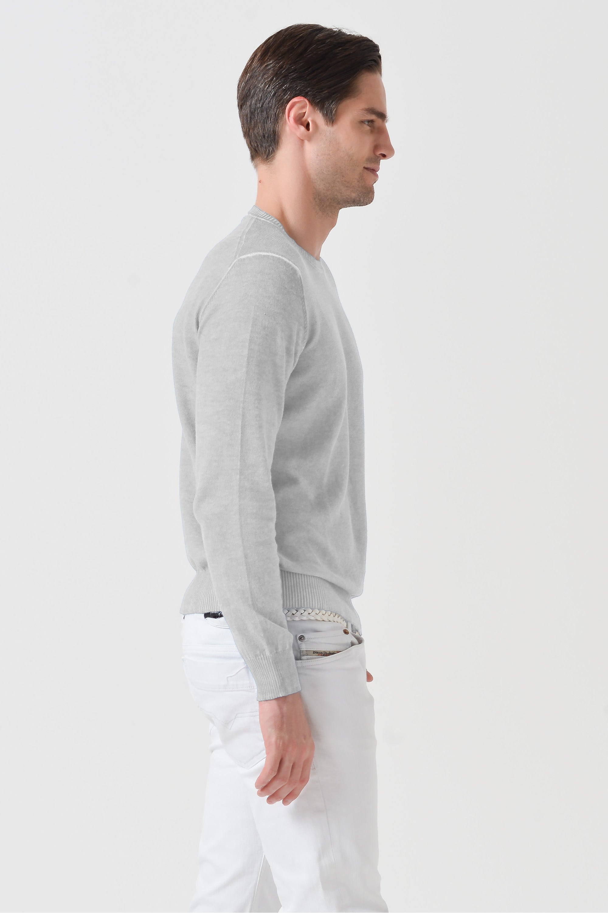 Maurice Crew Knit - Marmo