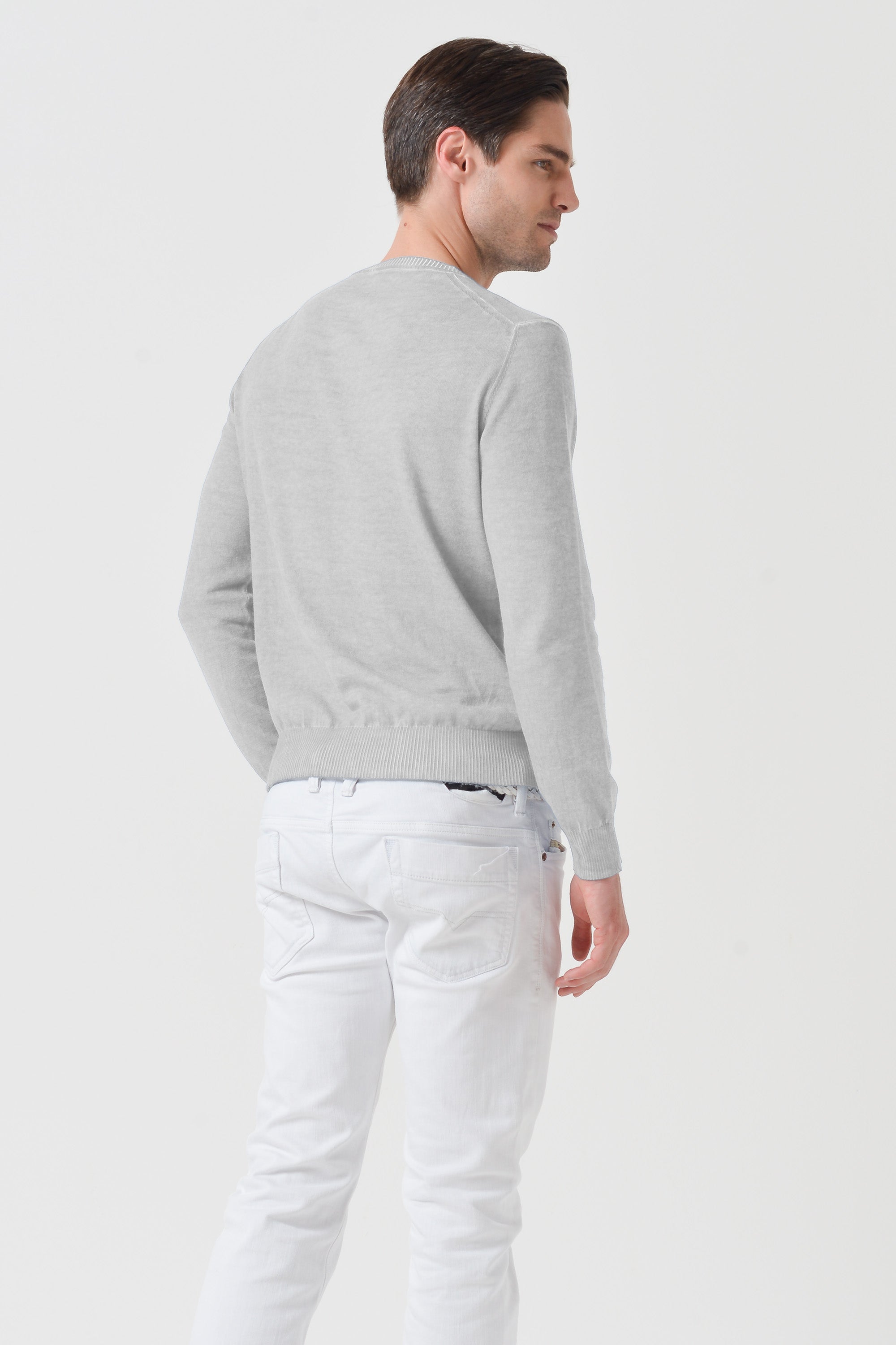 Maurice Crew Knit - Marmo