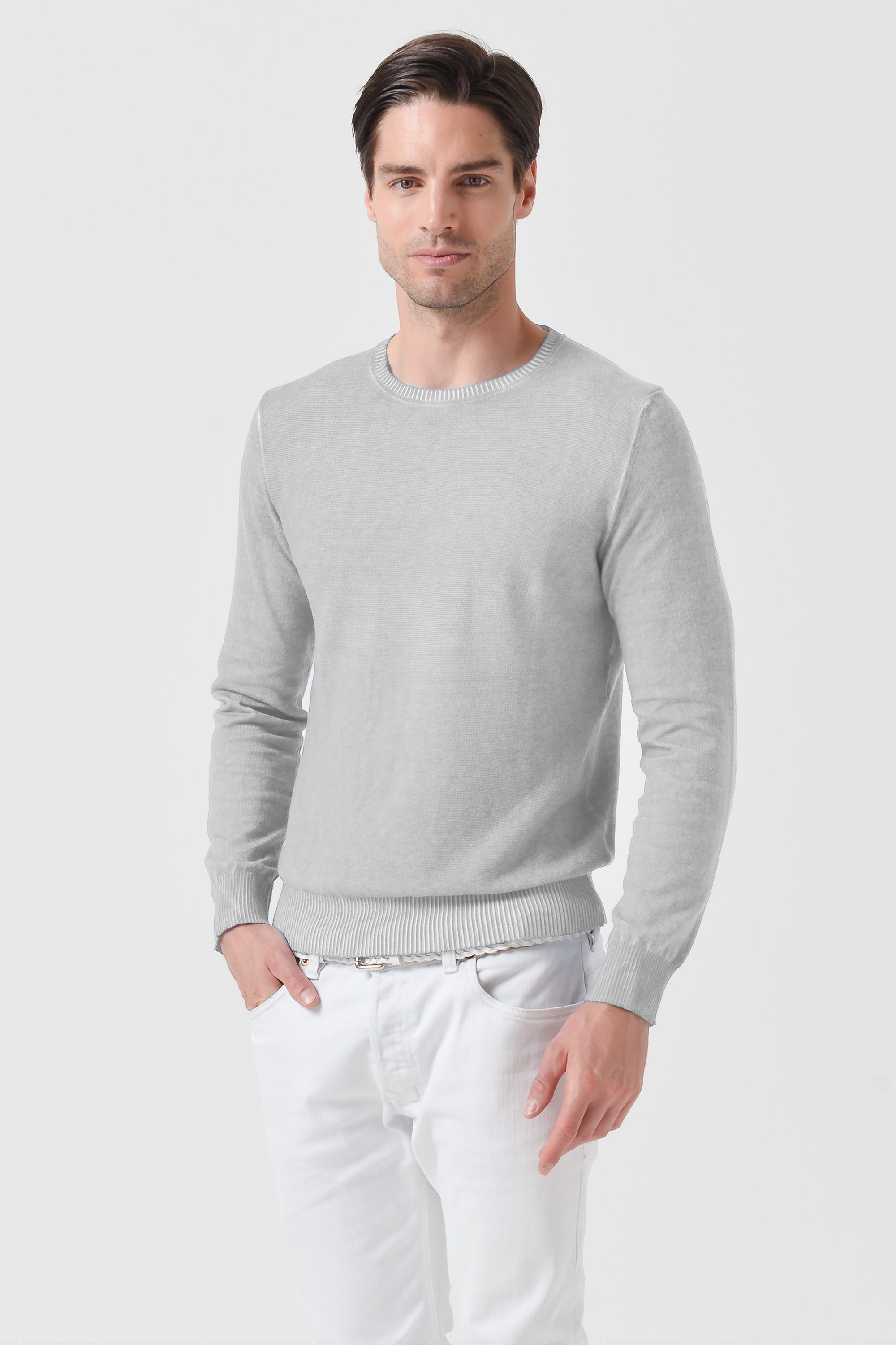 Maurice Crew Knit - Marmo