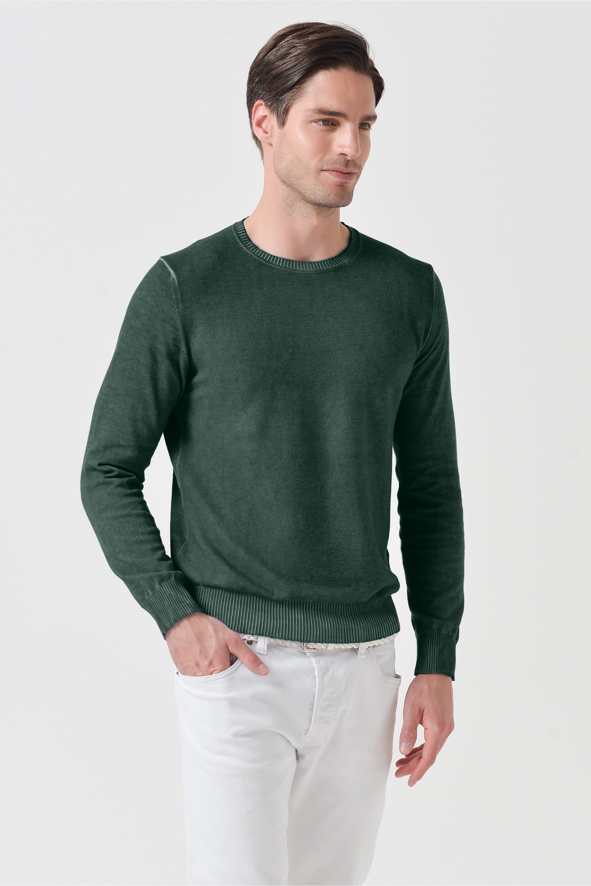 Maurice Crew Knit - Nori