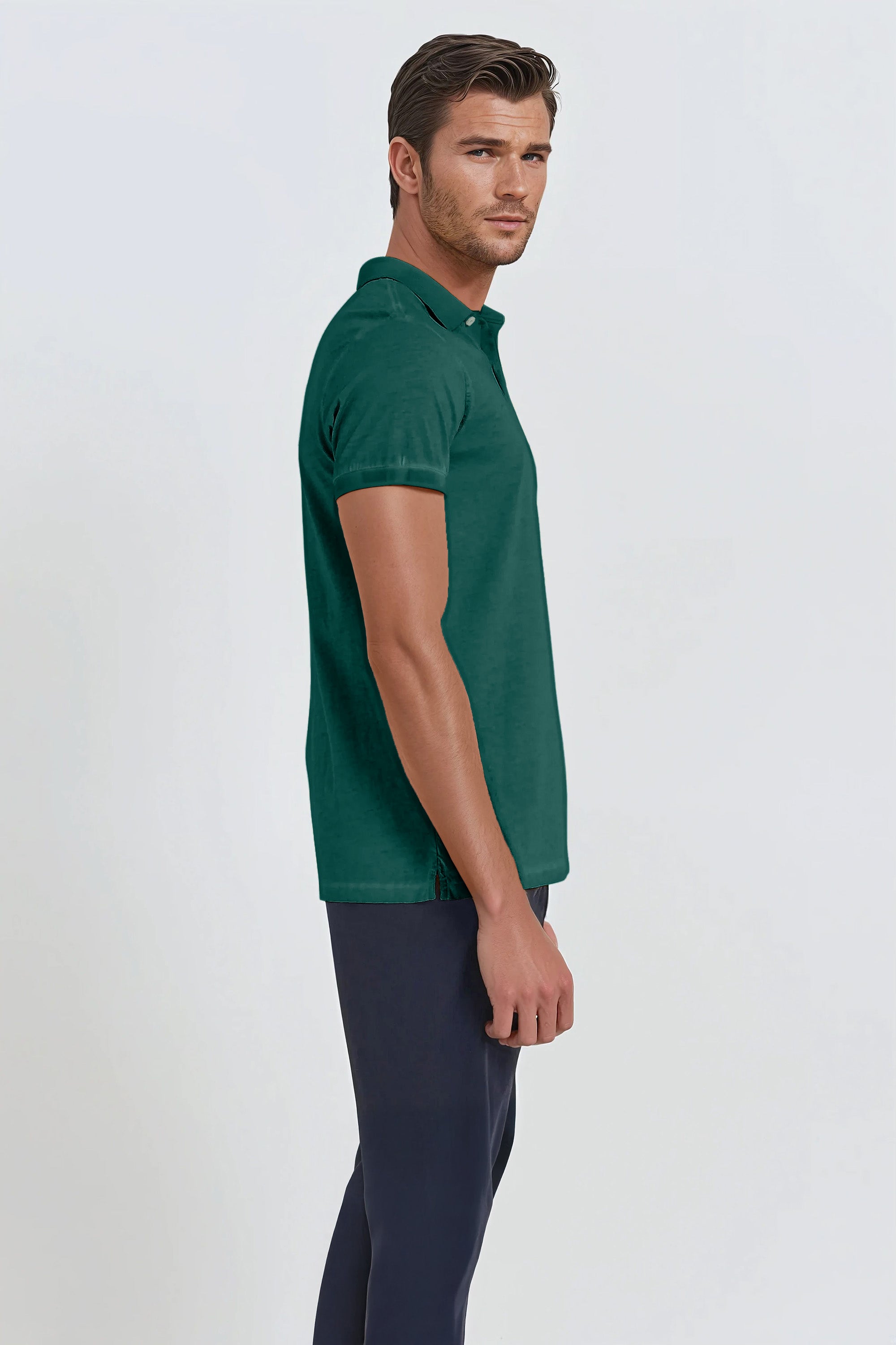 Jersey Polo Slim - Lagoon