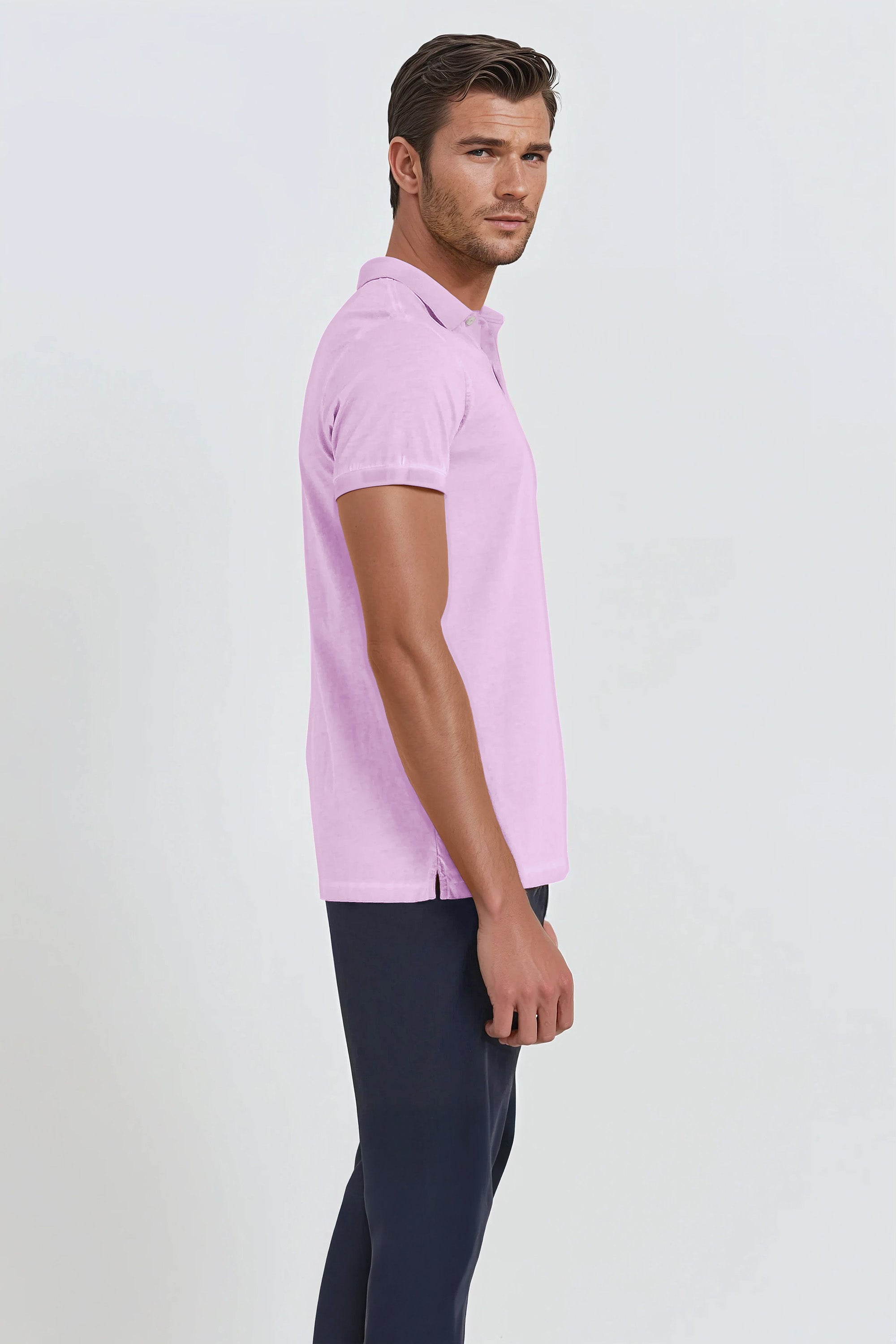 Jersey Polo Slim - Quarzo