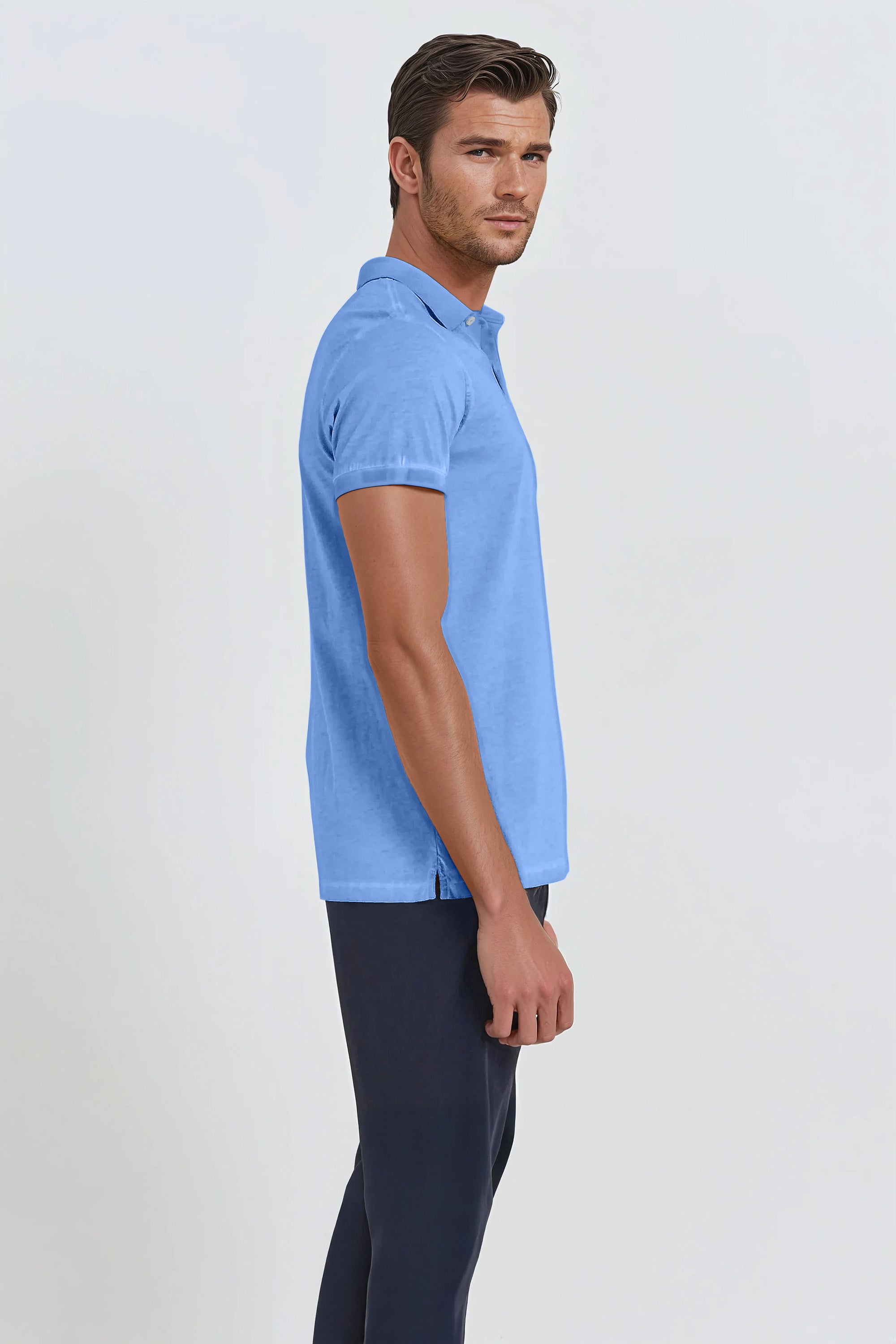 Jersey Polo Slim - Santorini