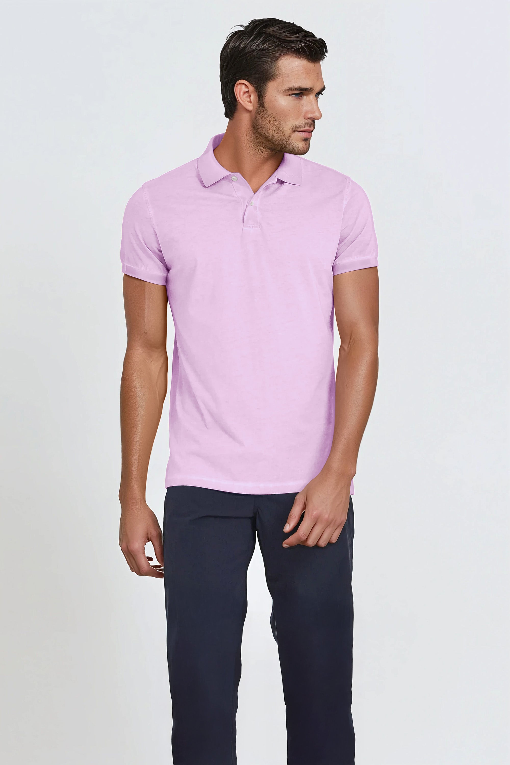 Jersey Polo Slim - Quarzo