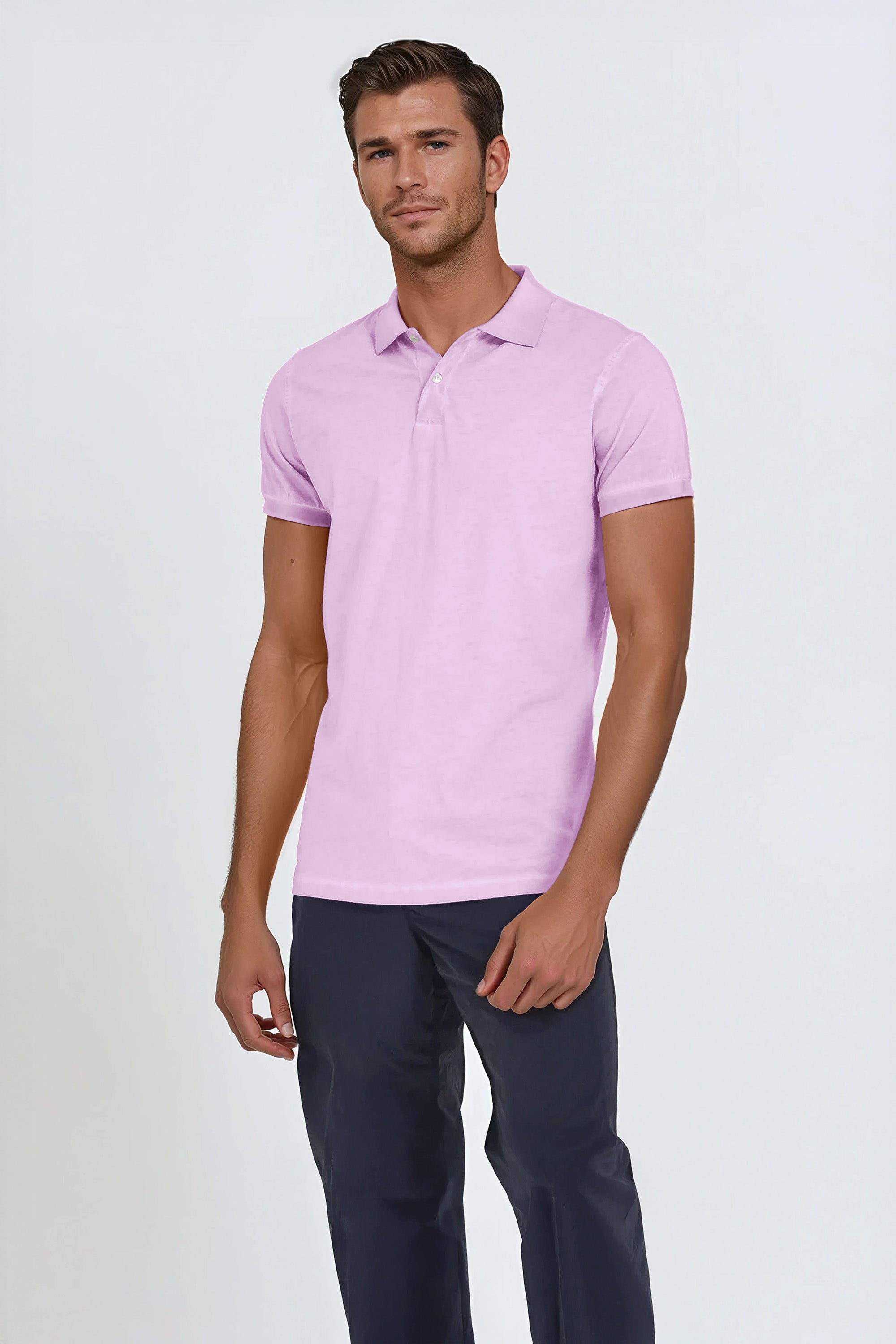 Jersey Polo Slim - Quarzo