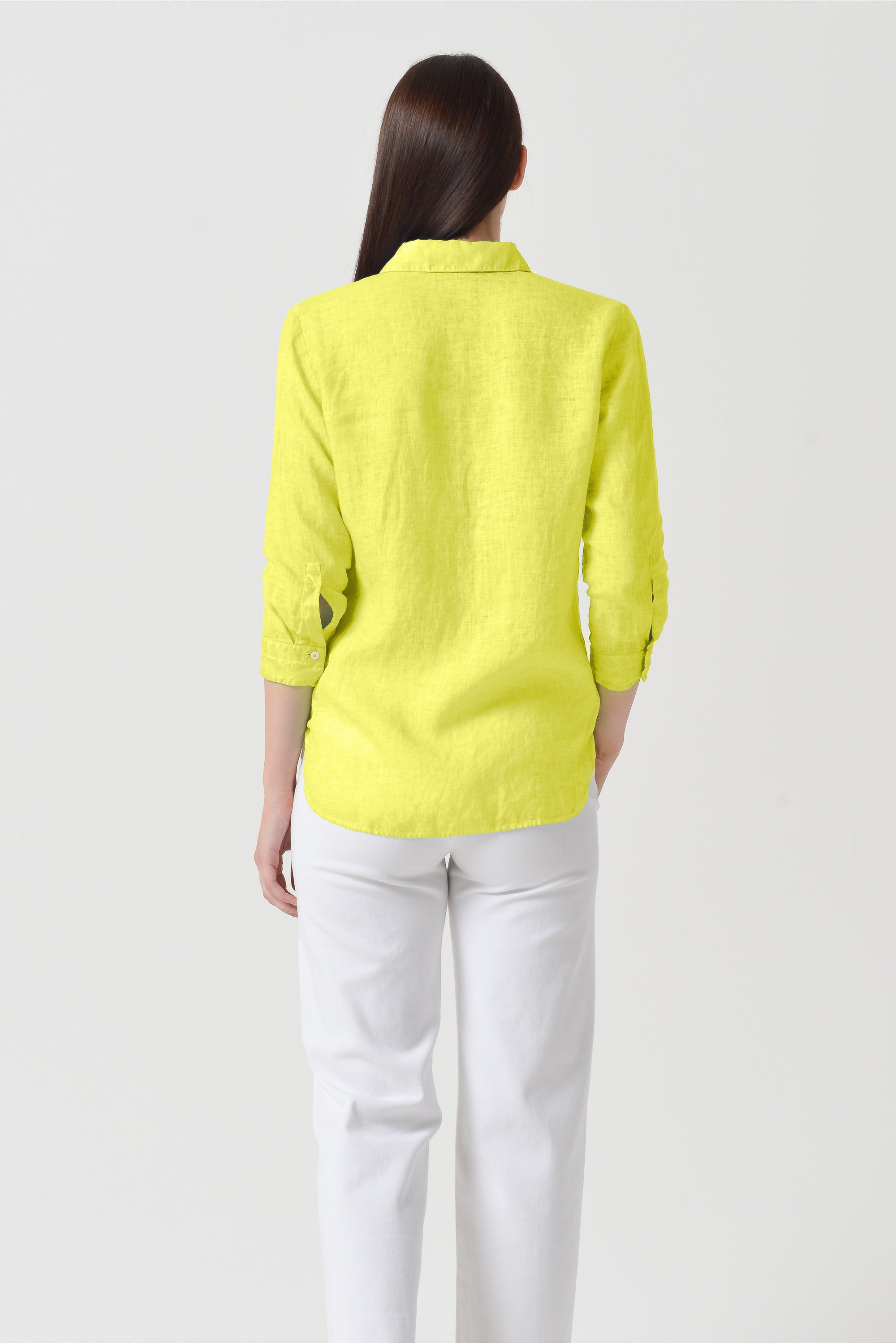 Augusta Linen Shirt - Lime