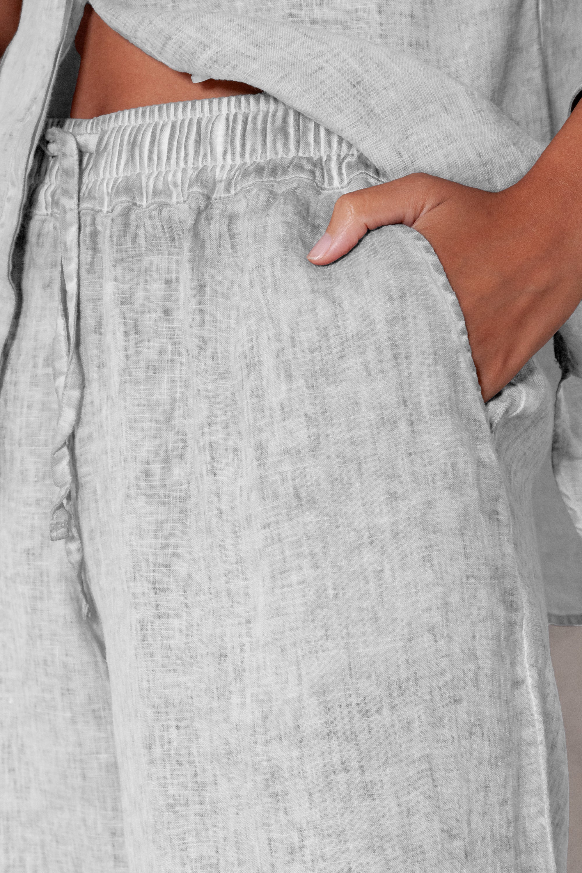 Billow Linen Slacks - Marmo