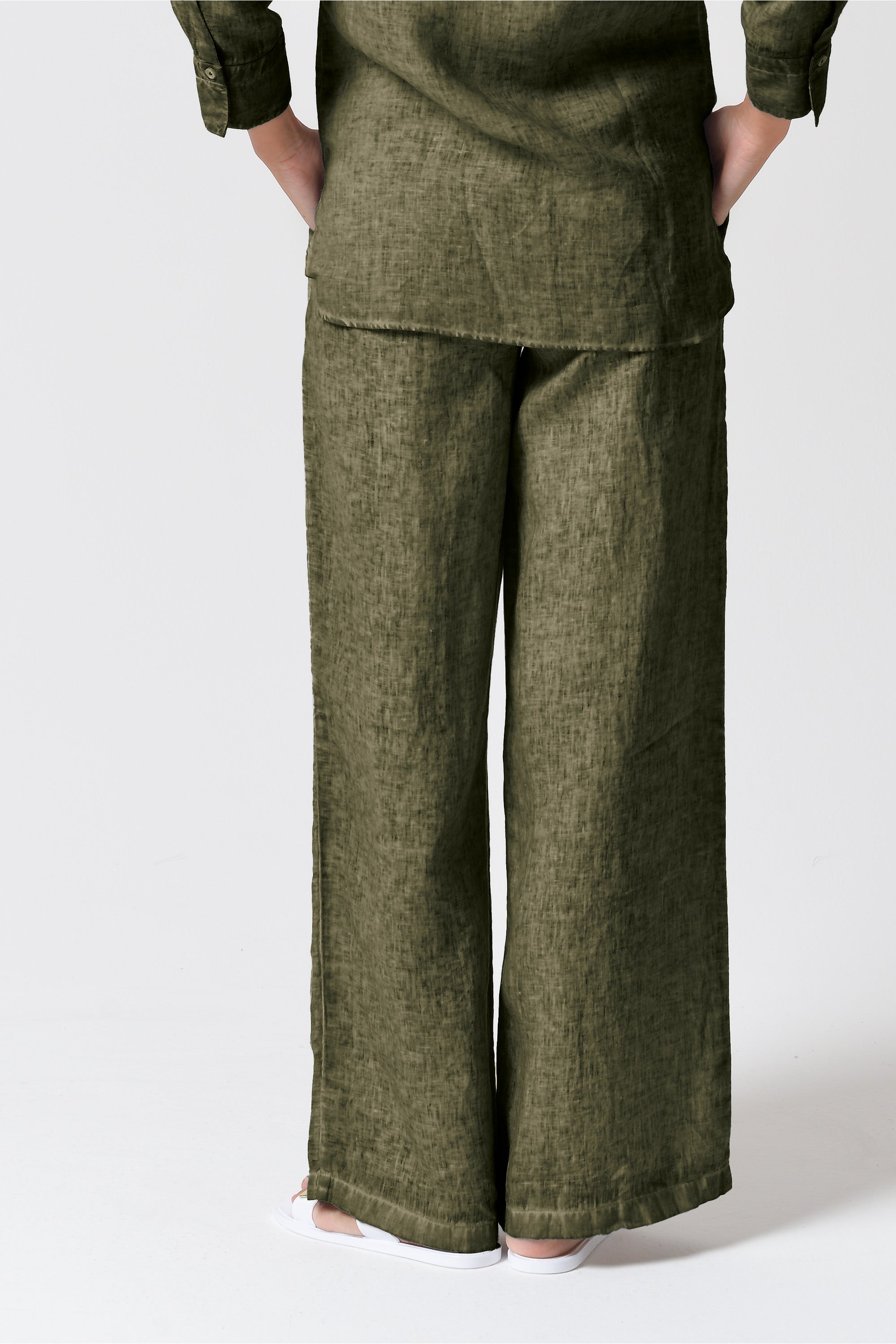 Billow Linen Slacks - Willow