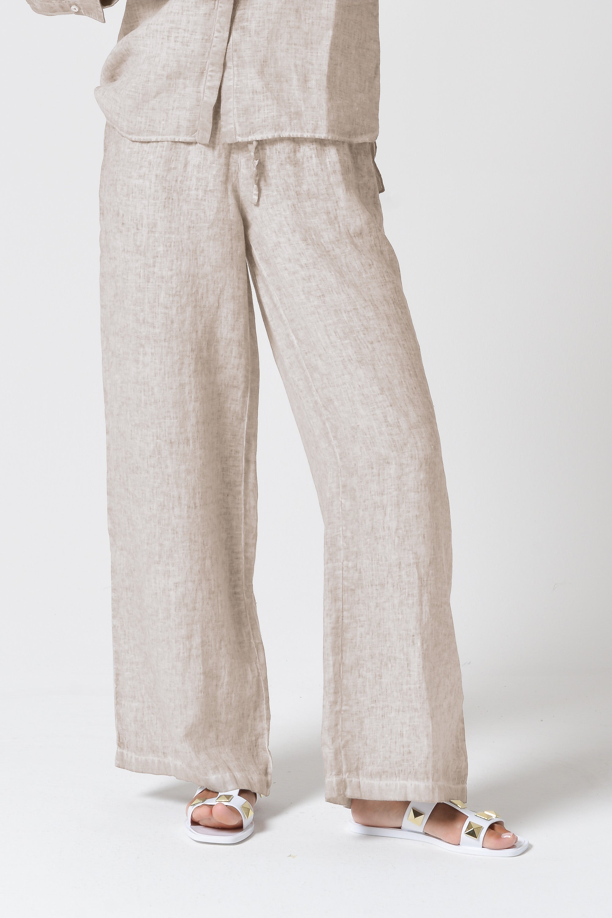 Pantalone Lino Largo - Canapa