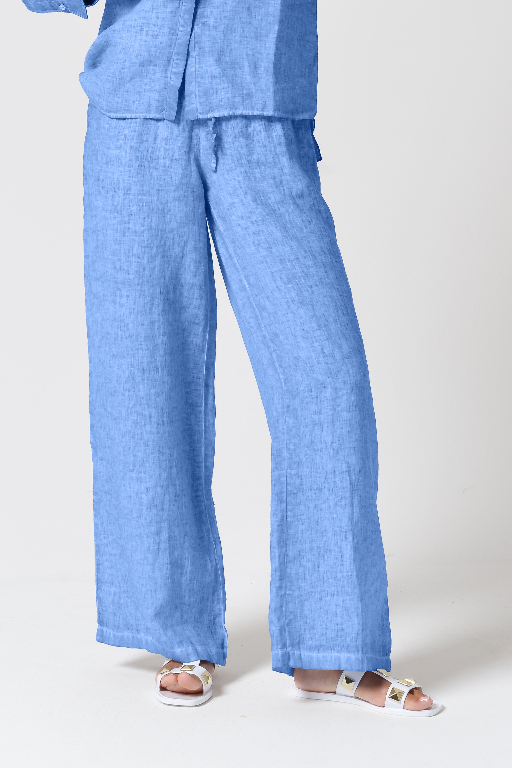 Billow Linen Slacks - Santorini