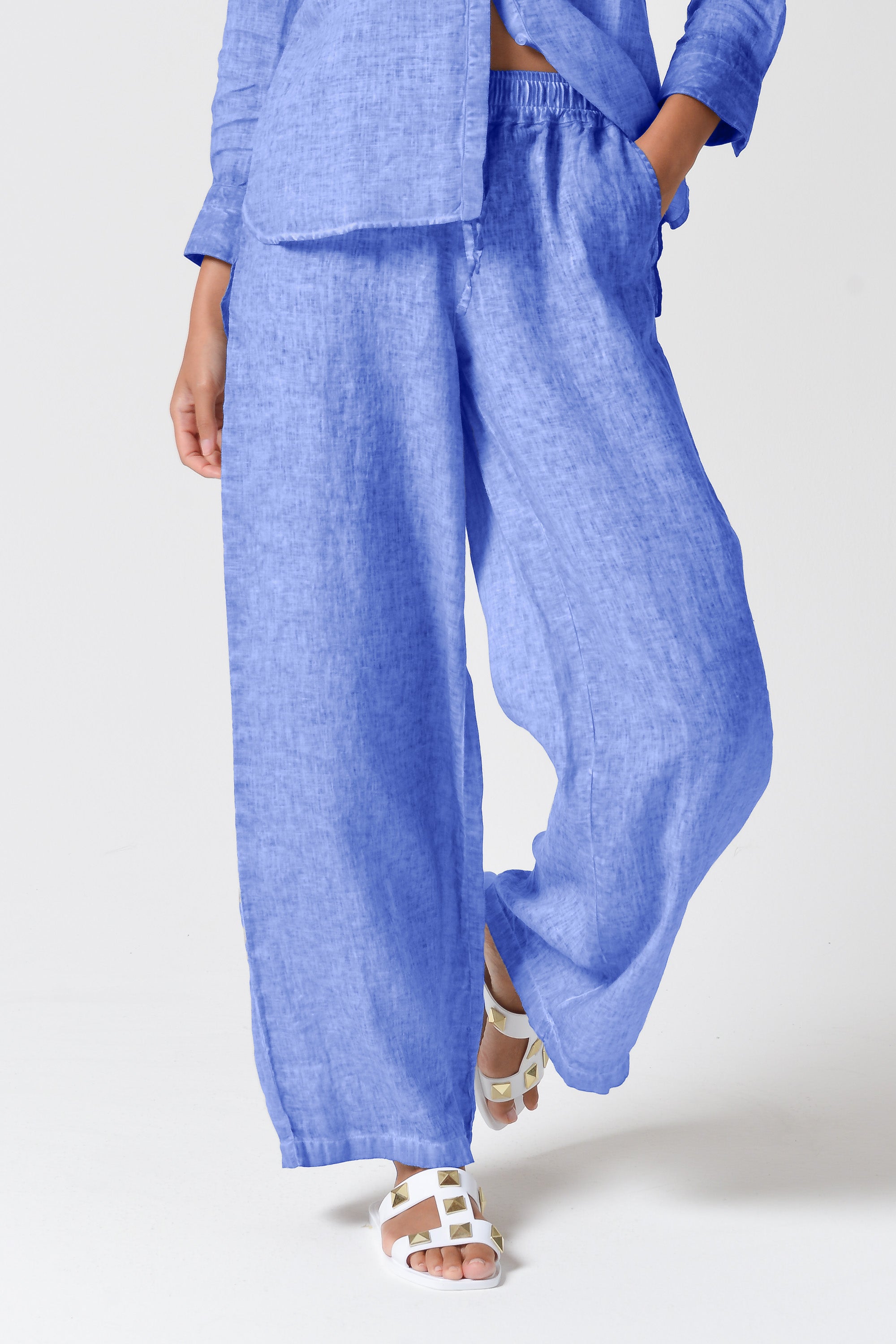 Billow Linen Slacks - Bay