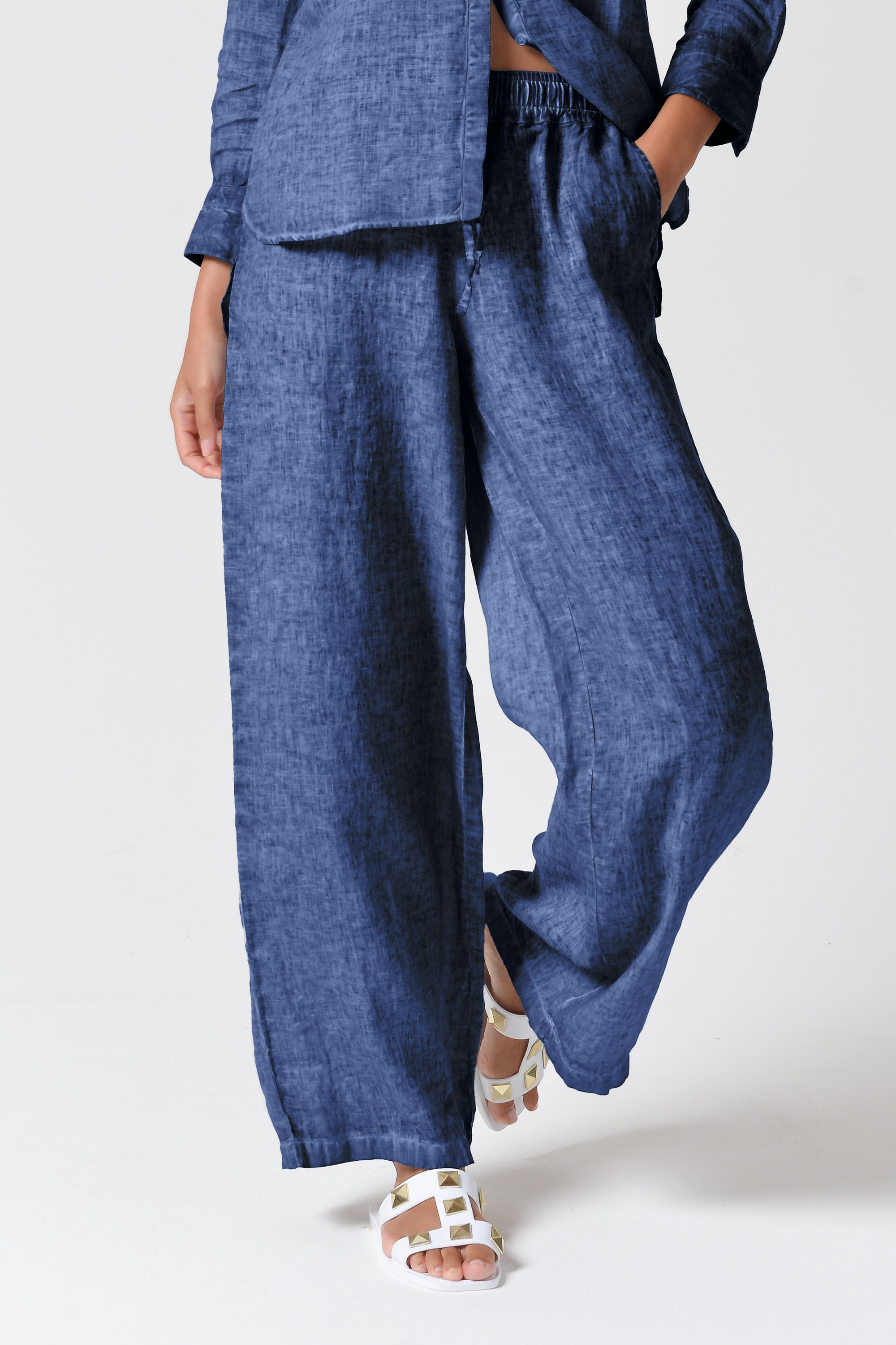 Billow Linen Slacks - Nautico