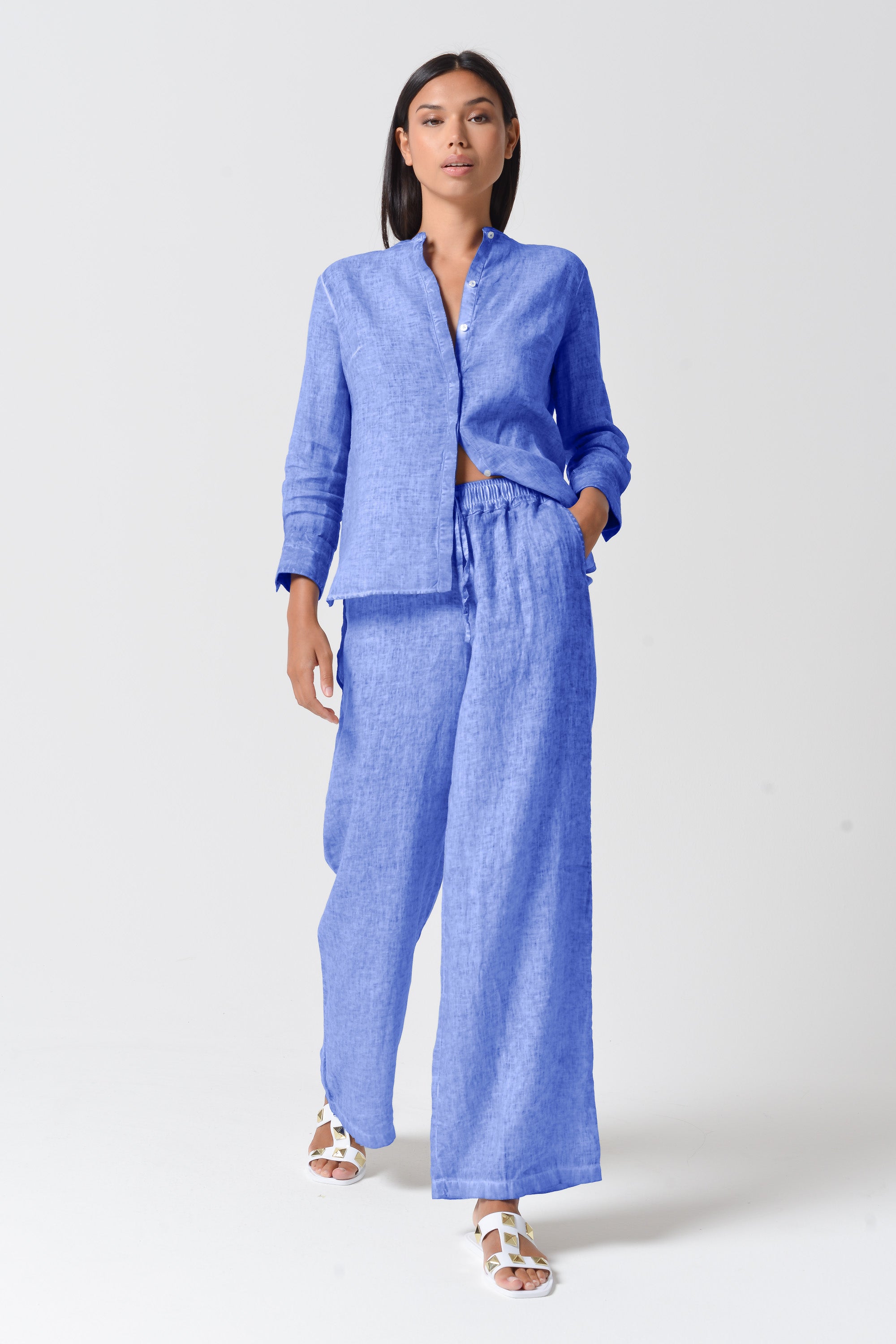 Billow Linen Slacks - Bay