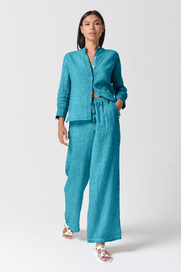 Billow Linen Slacks - Nettuno
