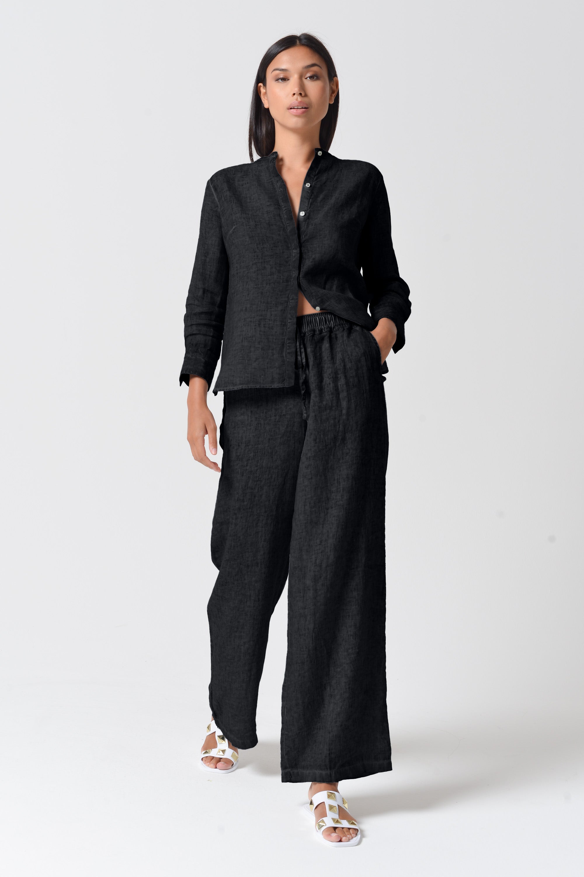 Billow Linen Slacks - Tonga