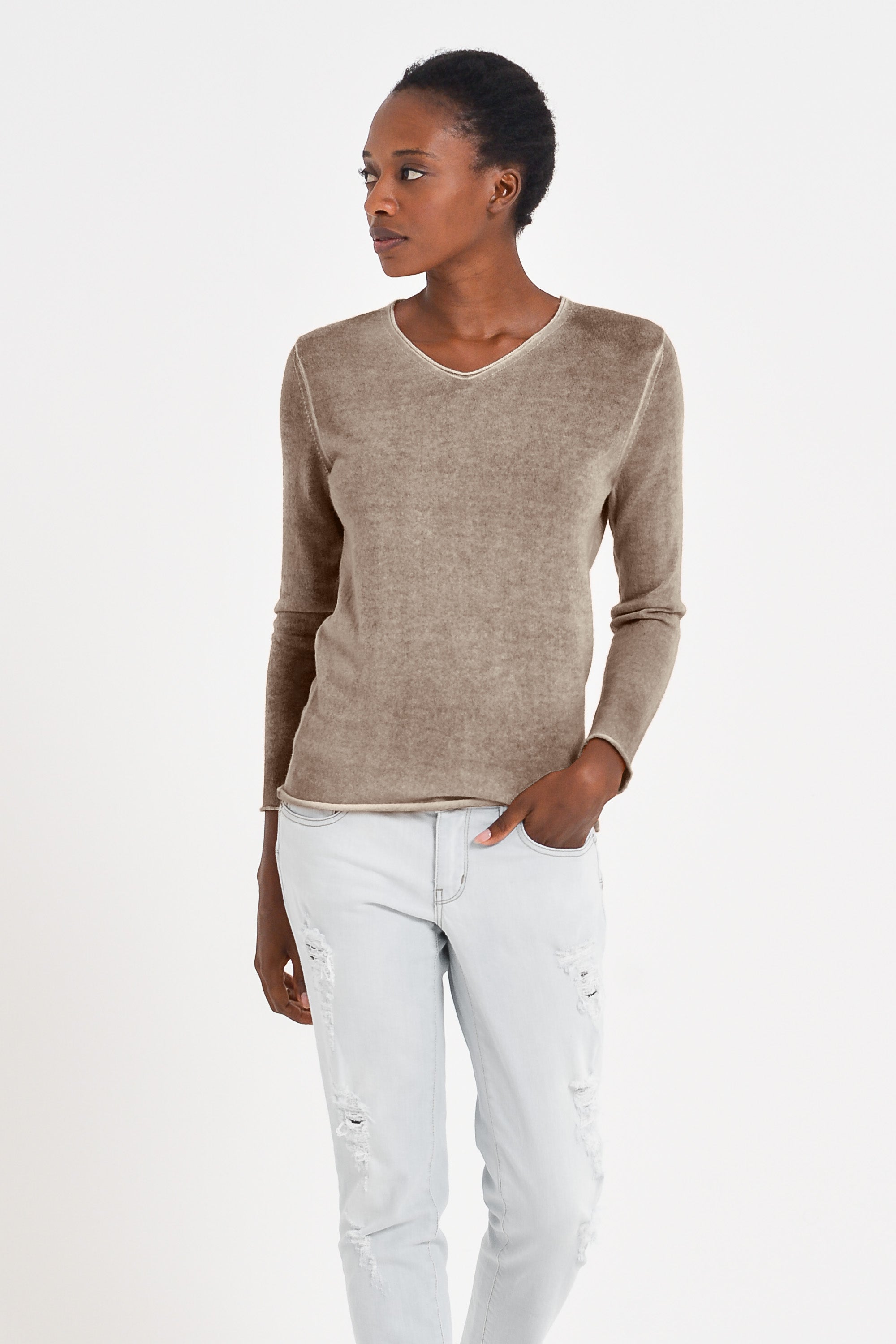 Jurby Cashmere Sweater - Breakers