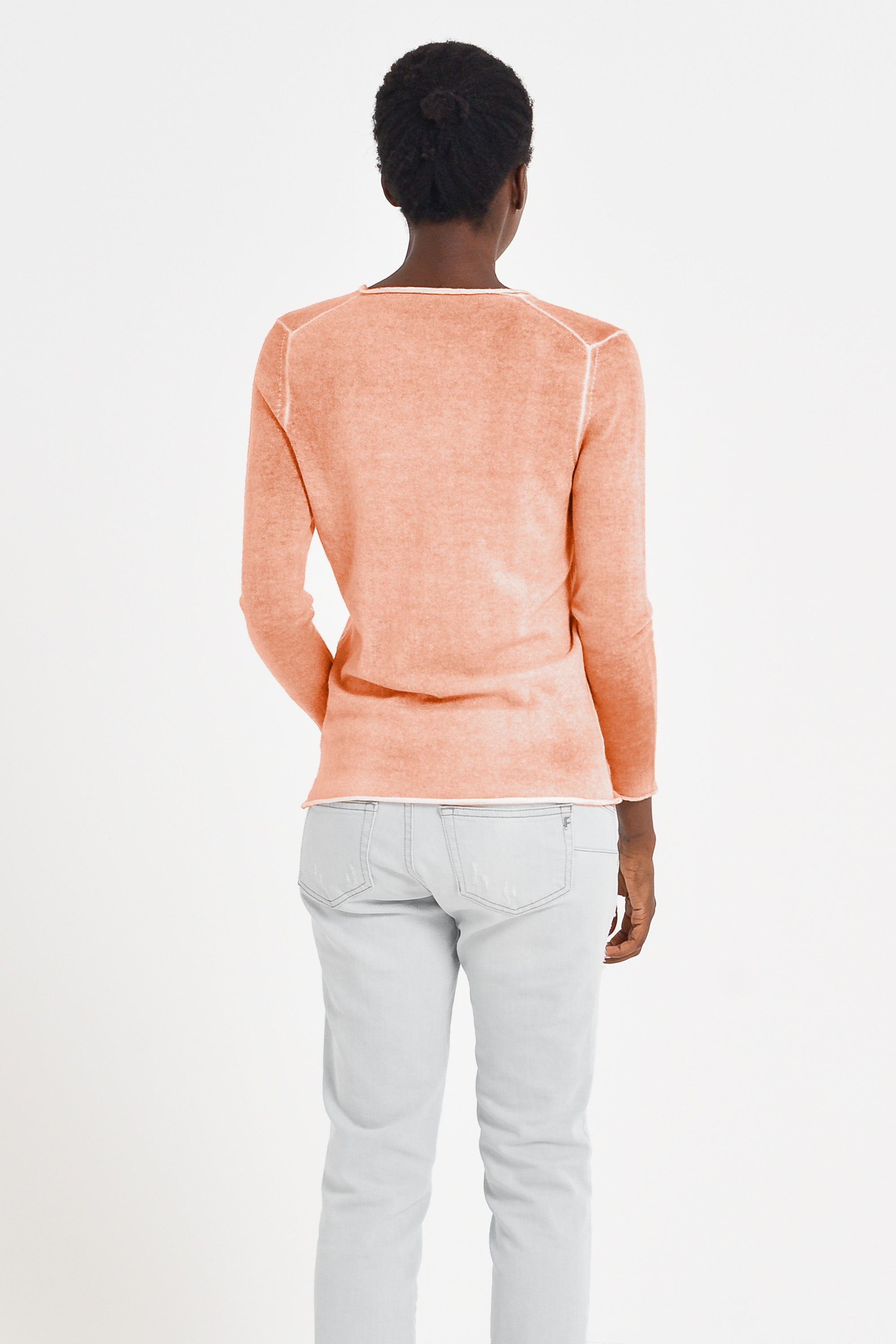 Jurby Cashmere Sweater - Pumpkin