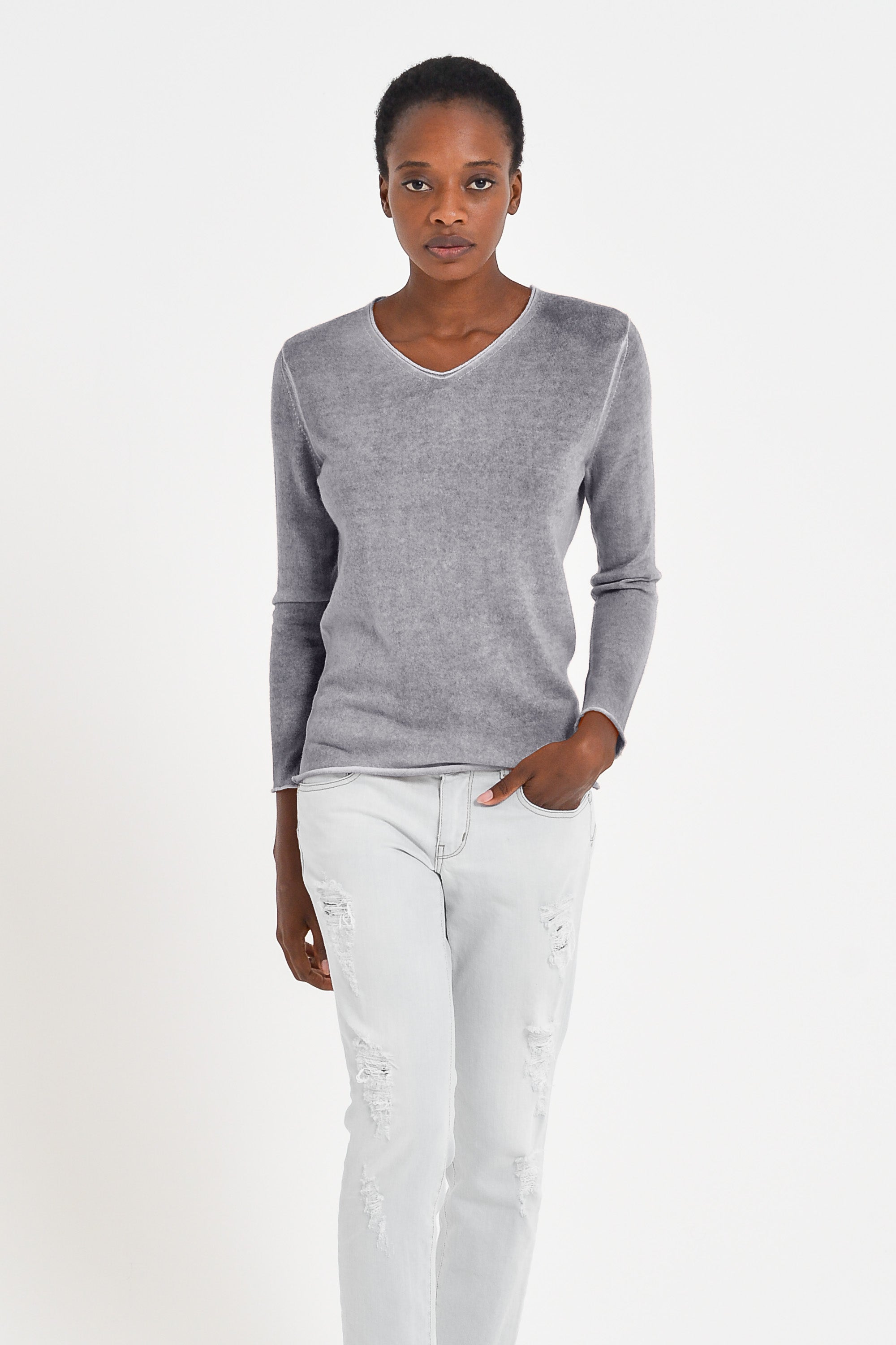 Jurby Maglia Cashmere - Granite