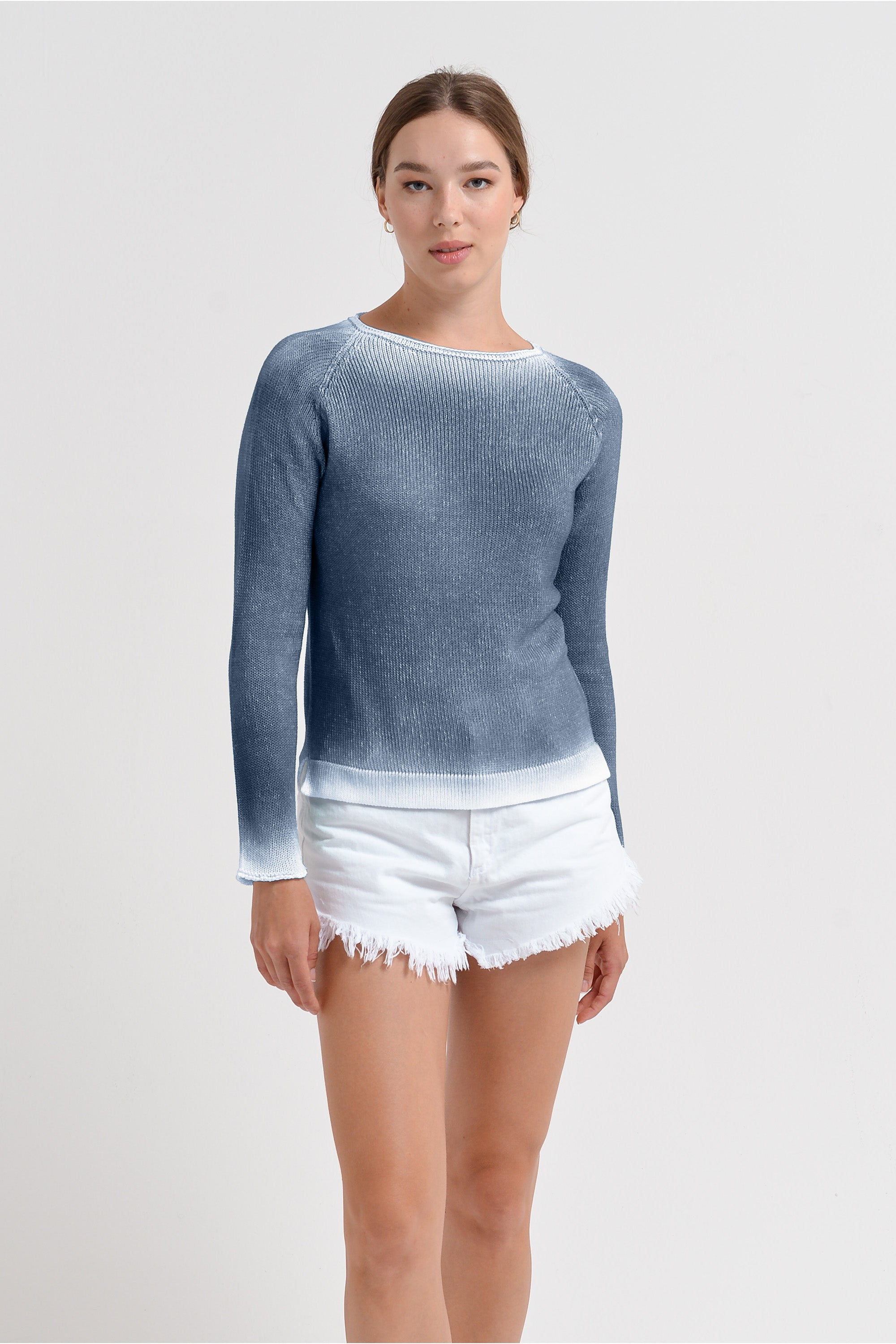 Happy Hour Knit Spray Art - Jeans