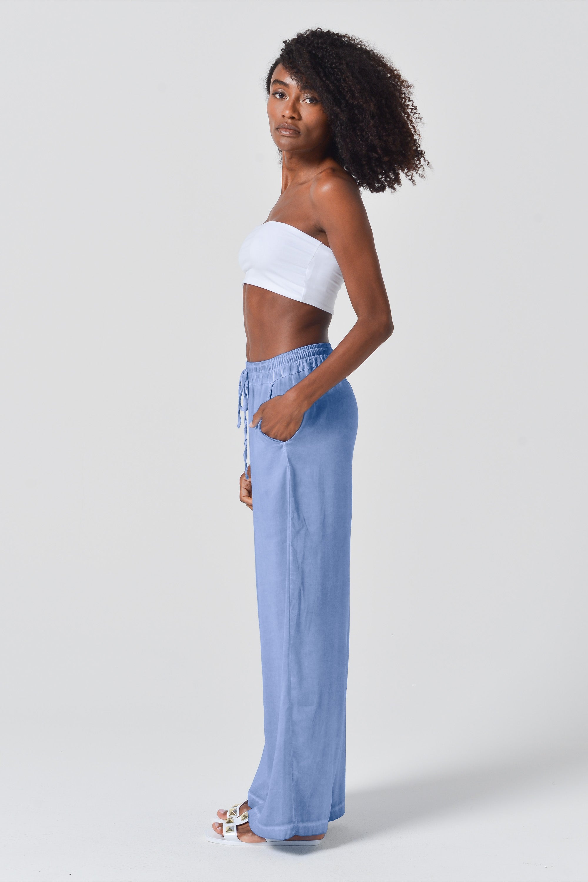Viscose Billow Slacks - Bay