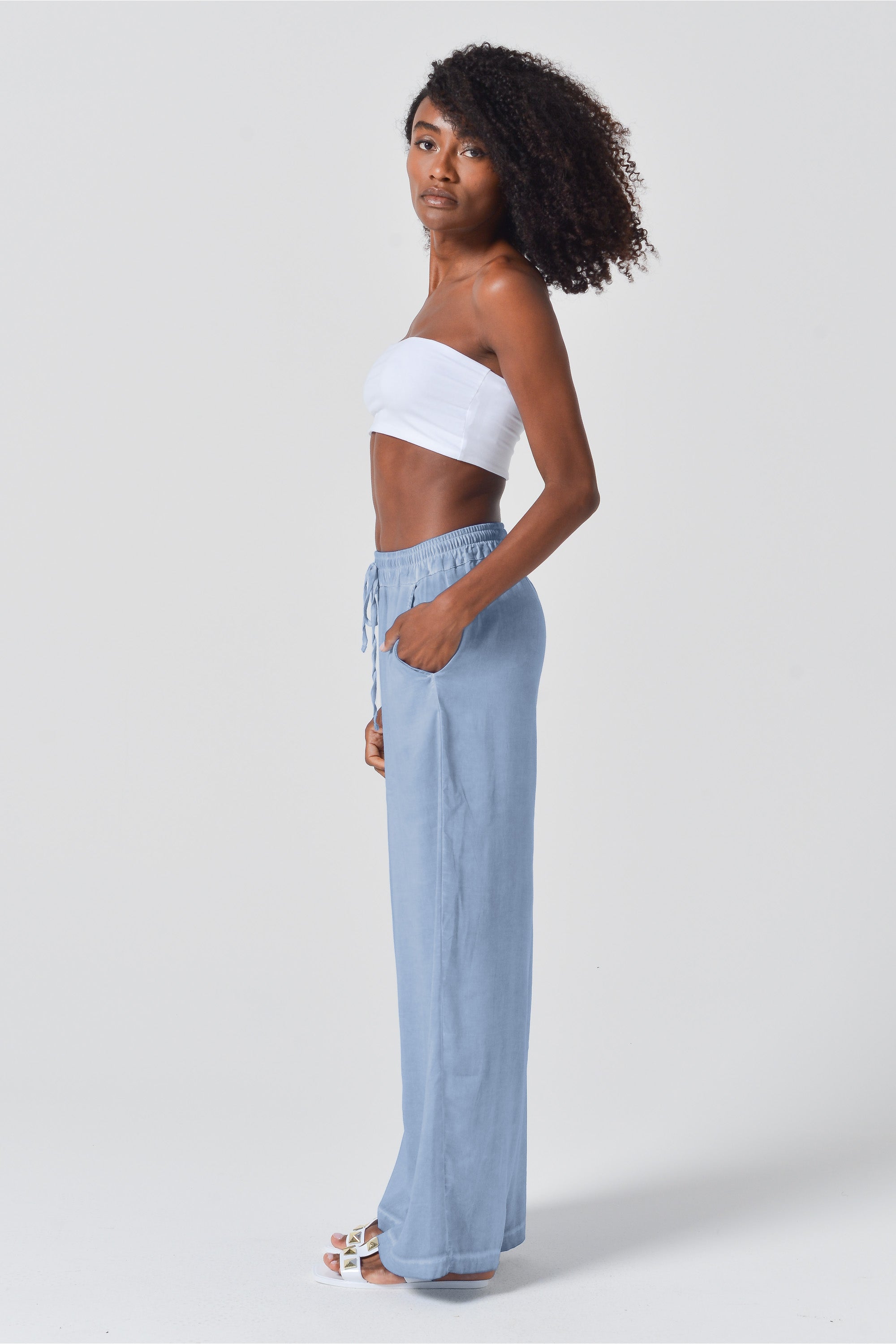 Viscose Billow Slacks - Polar