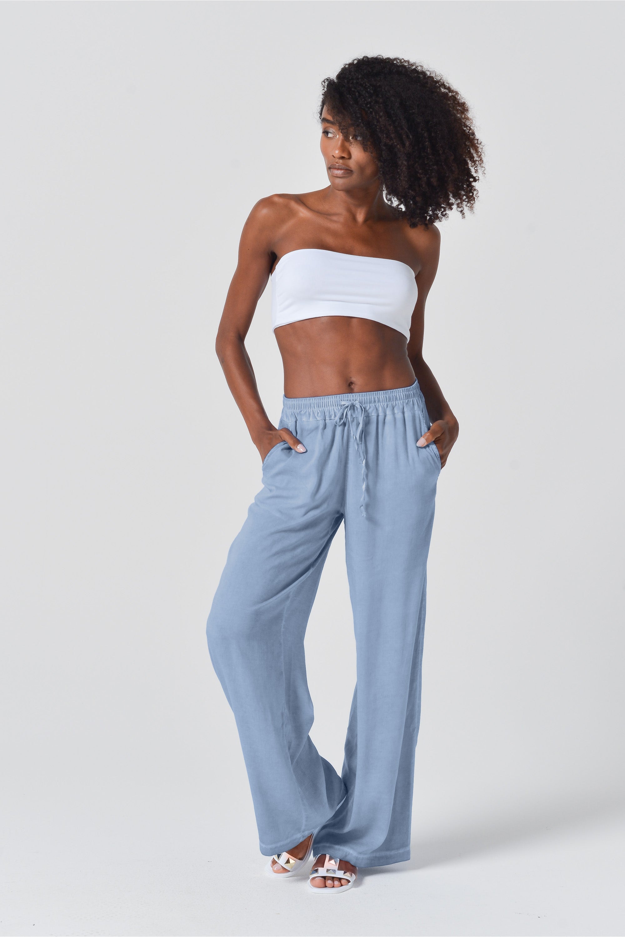 Viscose Billow Slacks - Polar