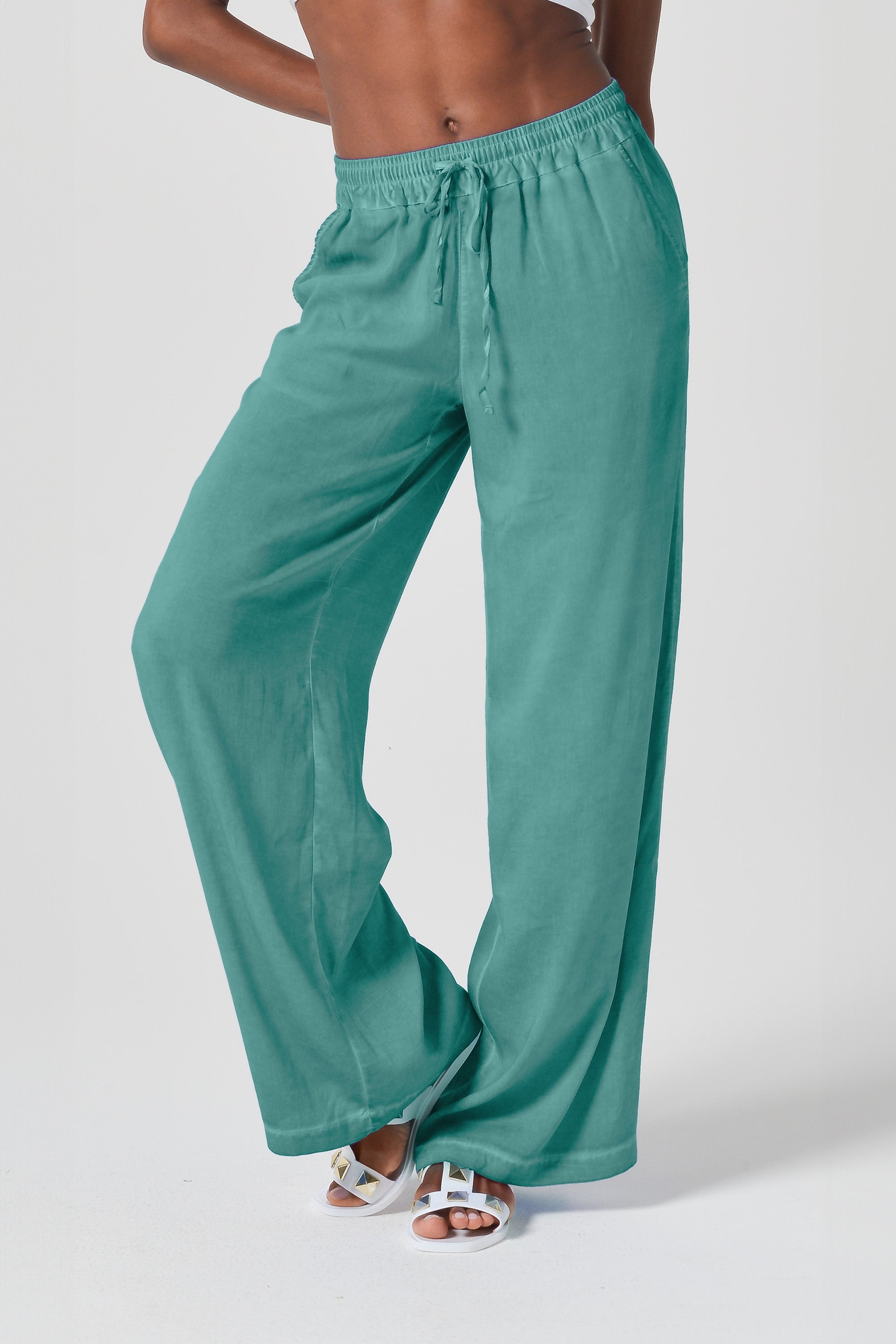 Viscose Billow Slacks - Bahama