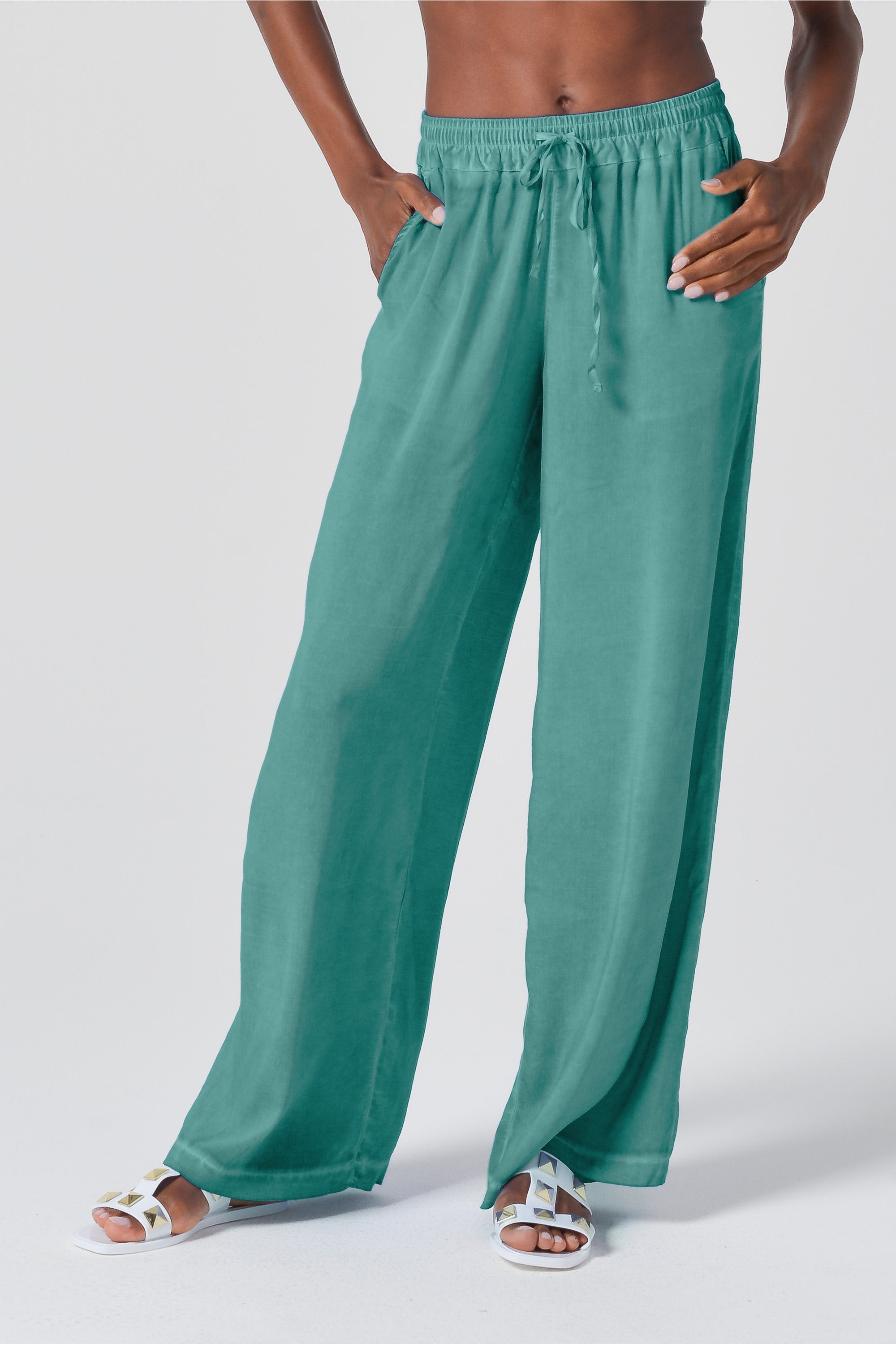 Viscose Billow Slacks - Bahama