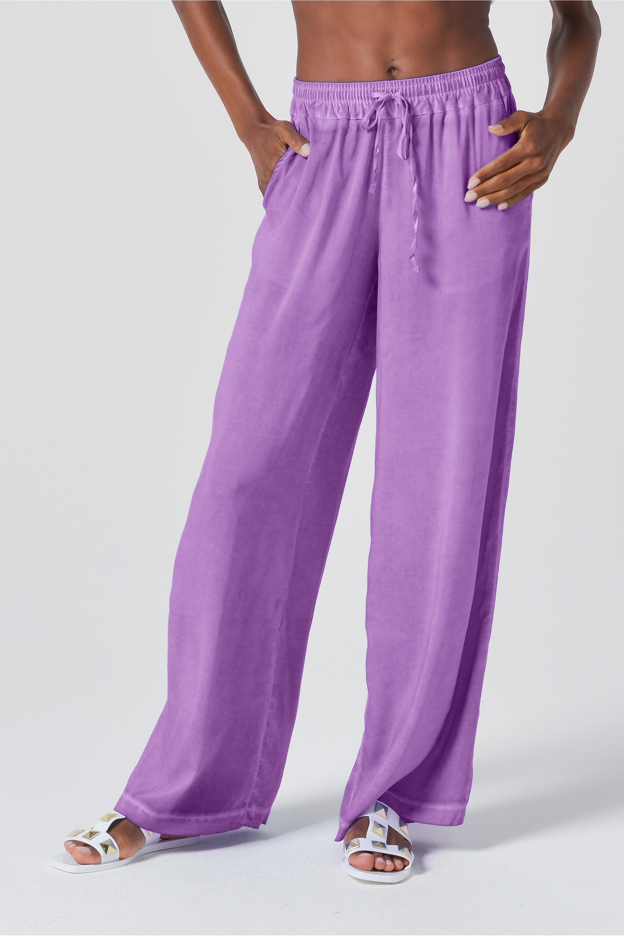 Viscose Billow Slacks - Morado