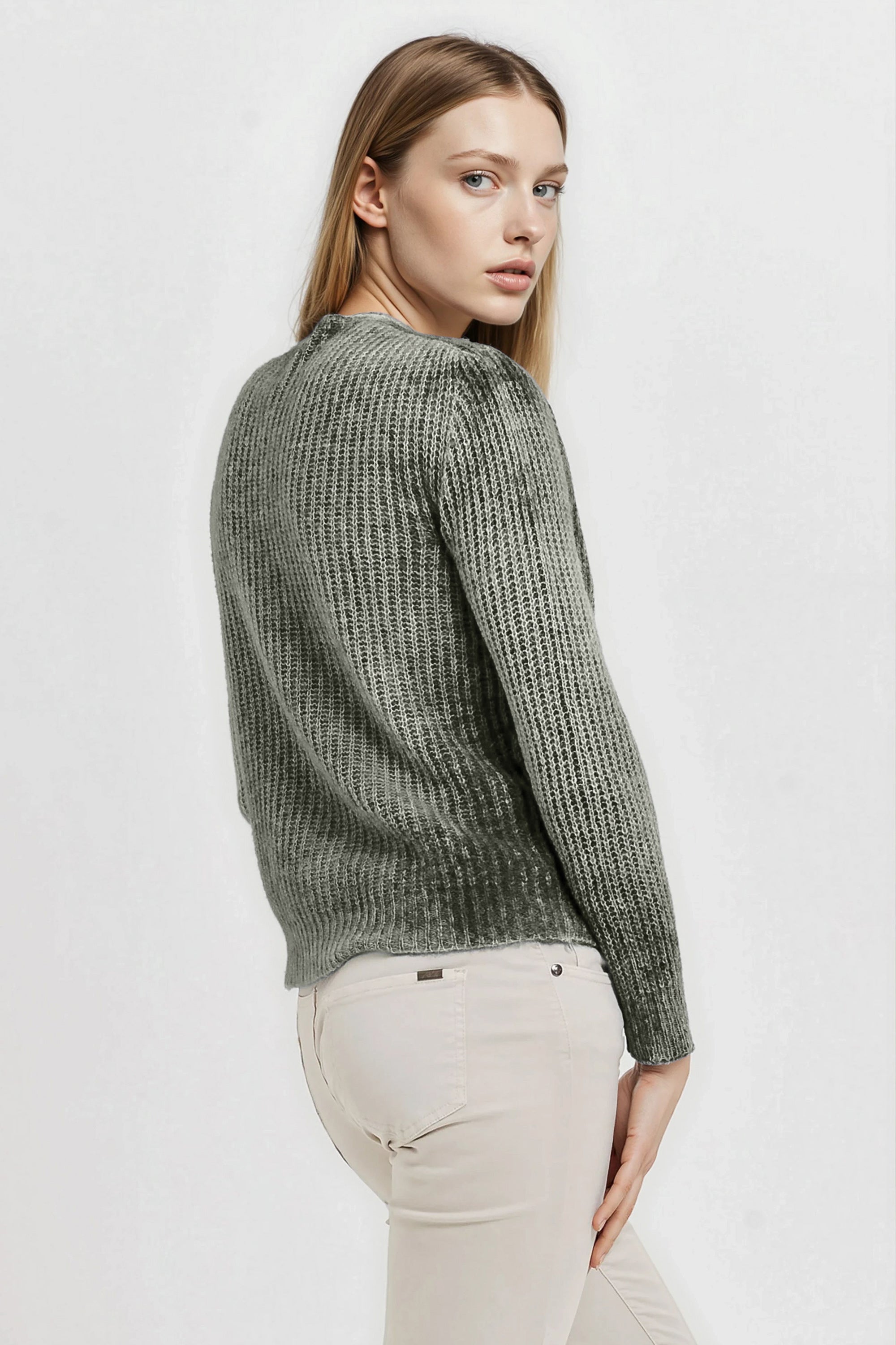 Kibane Alpaca Cardi - Sage