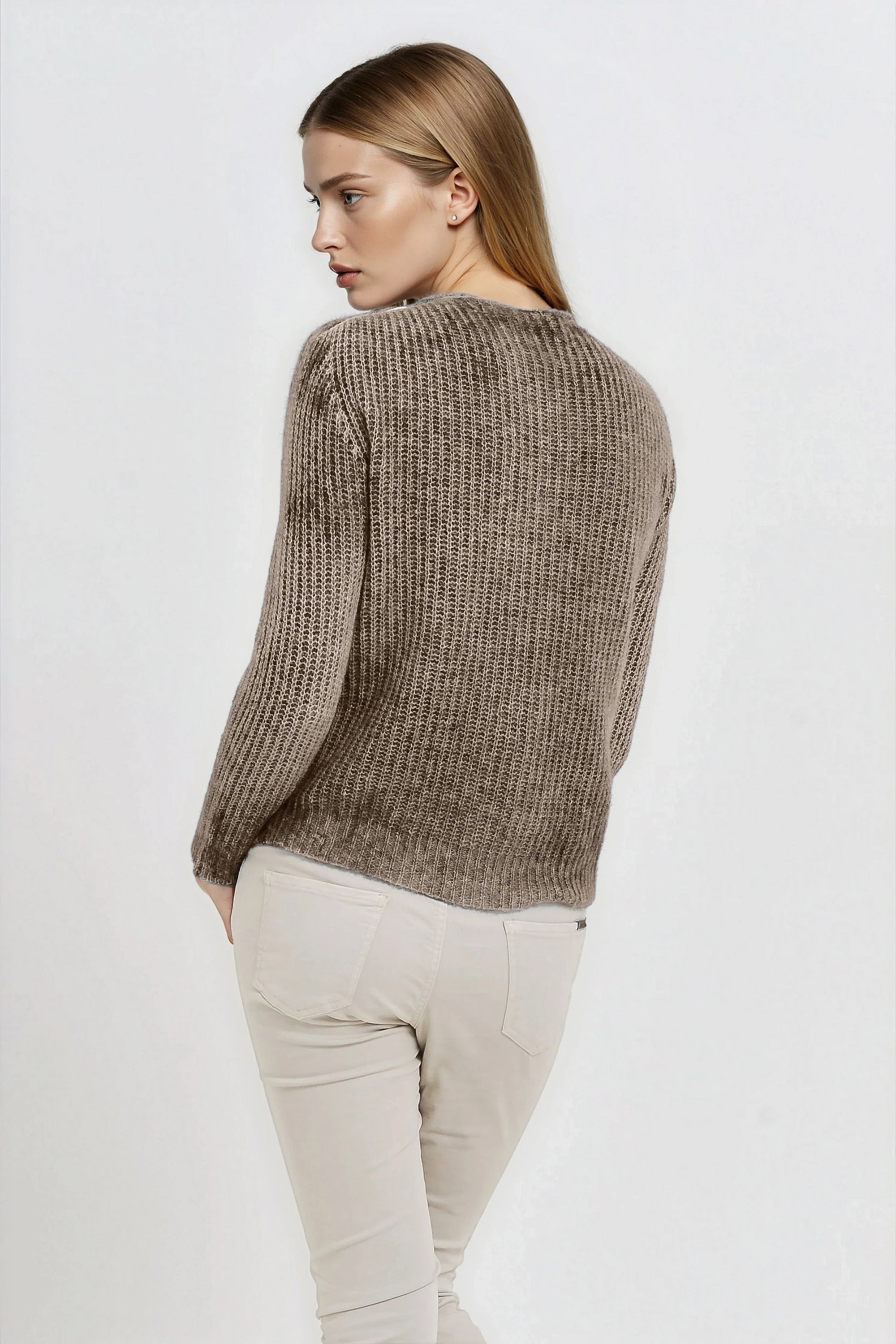 Kibane Alpaca Cardi - Walnut